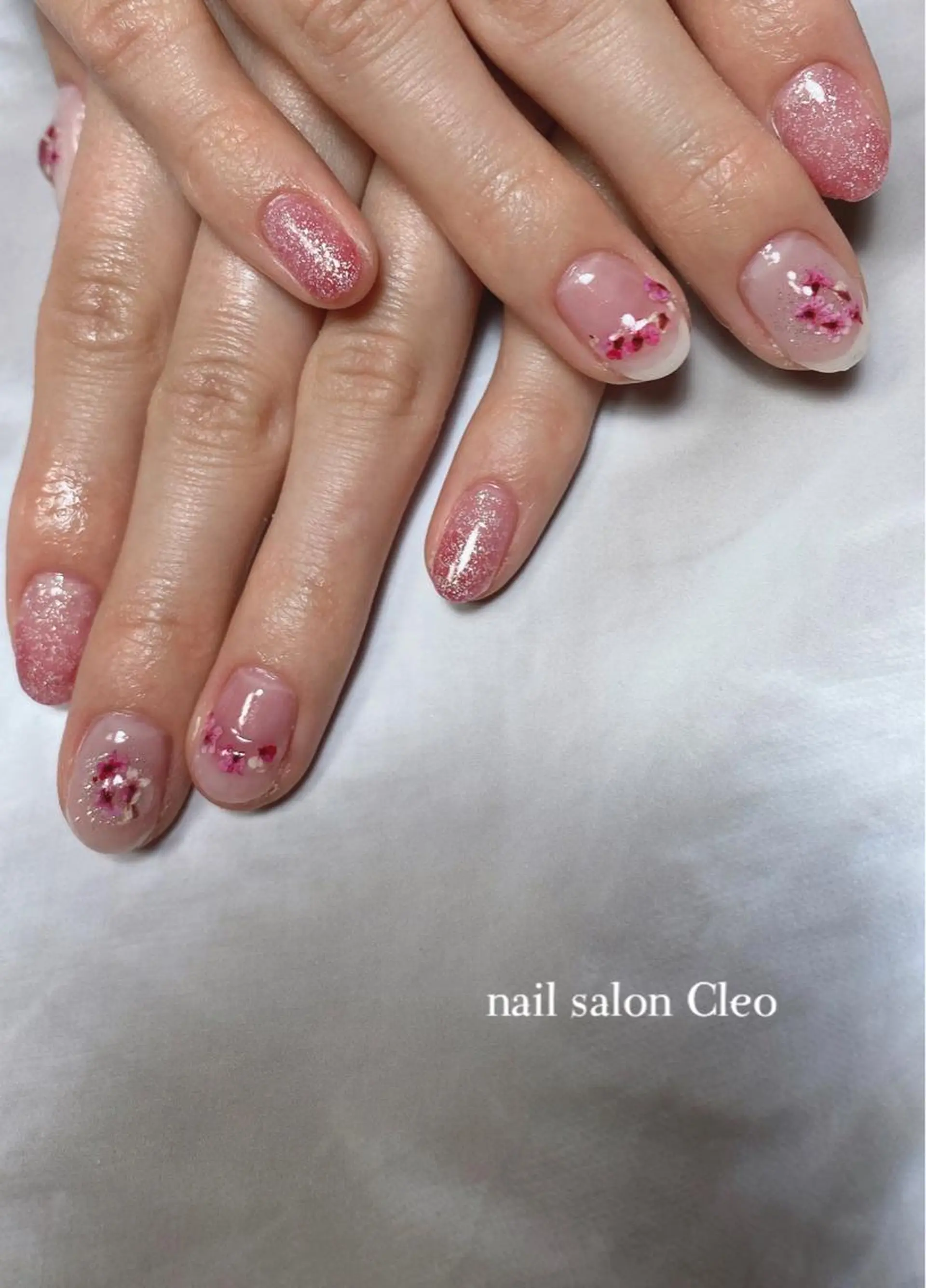 ネイル アートネイル ブルー Cleo クレオのネイルデザイン