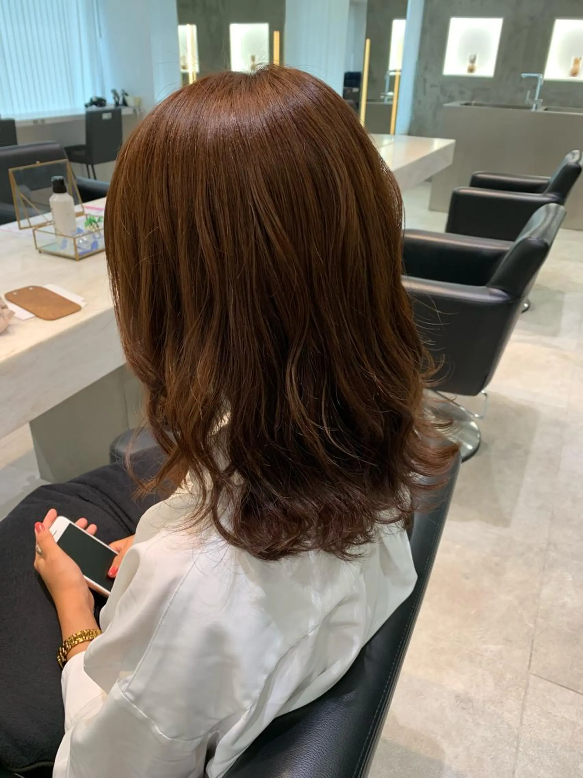 ミディアム 🫧透明感カラー/ ボブ/小笠原汐海🪽のヘアスタイル