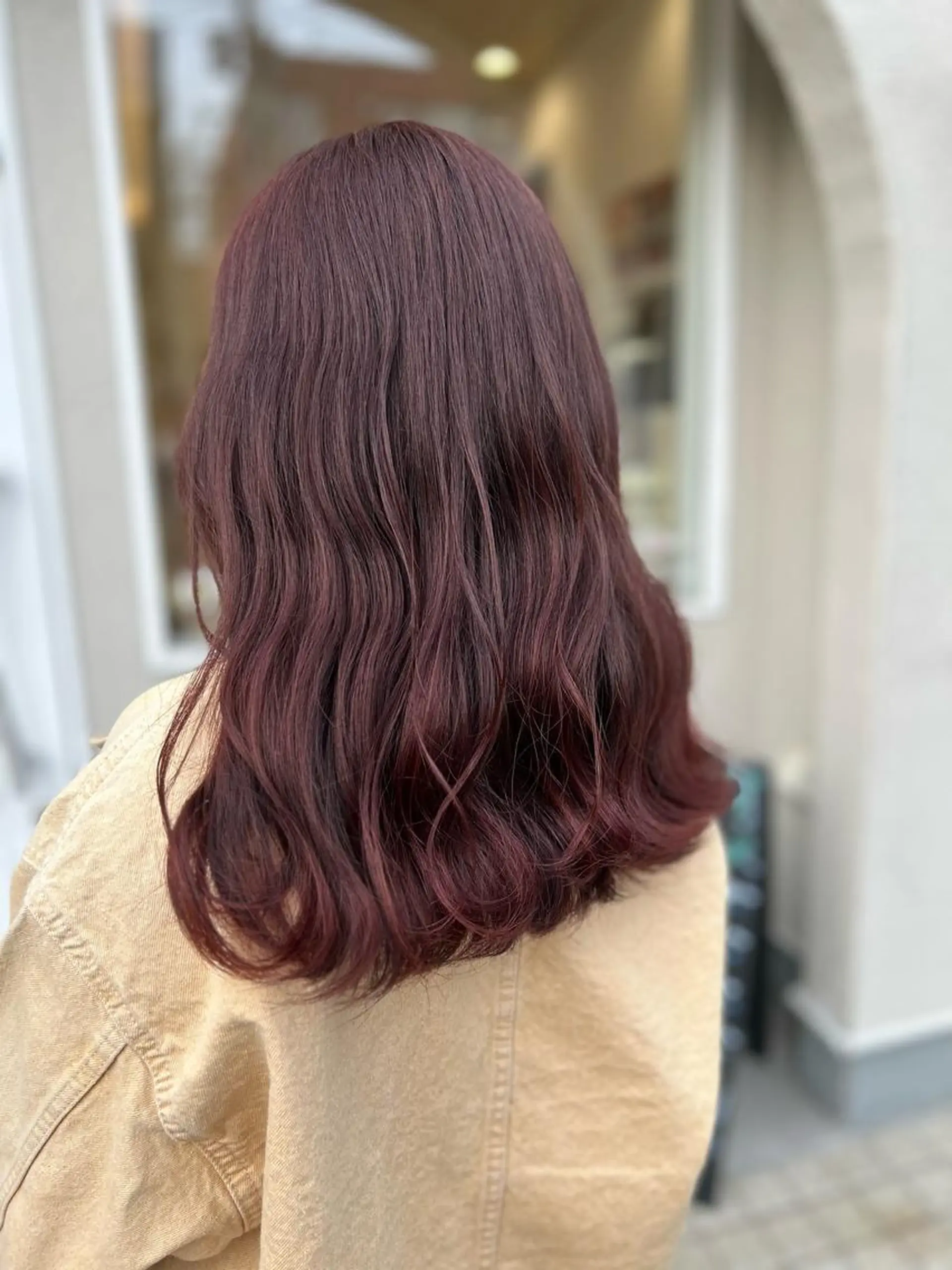 ロング カラー ブリーチ ピンクカラー Chou kahoのヘアスタイル