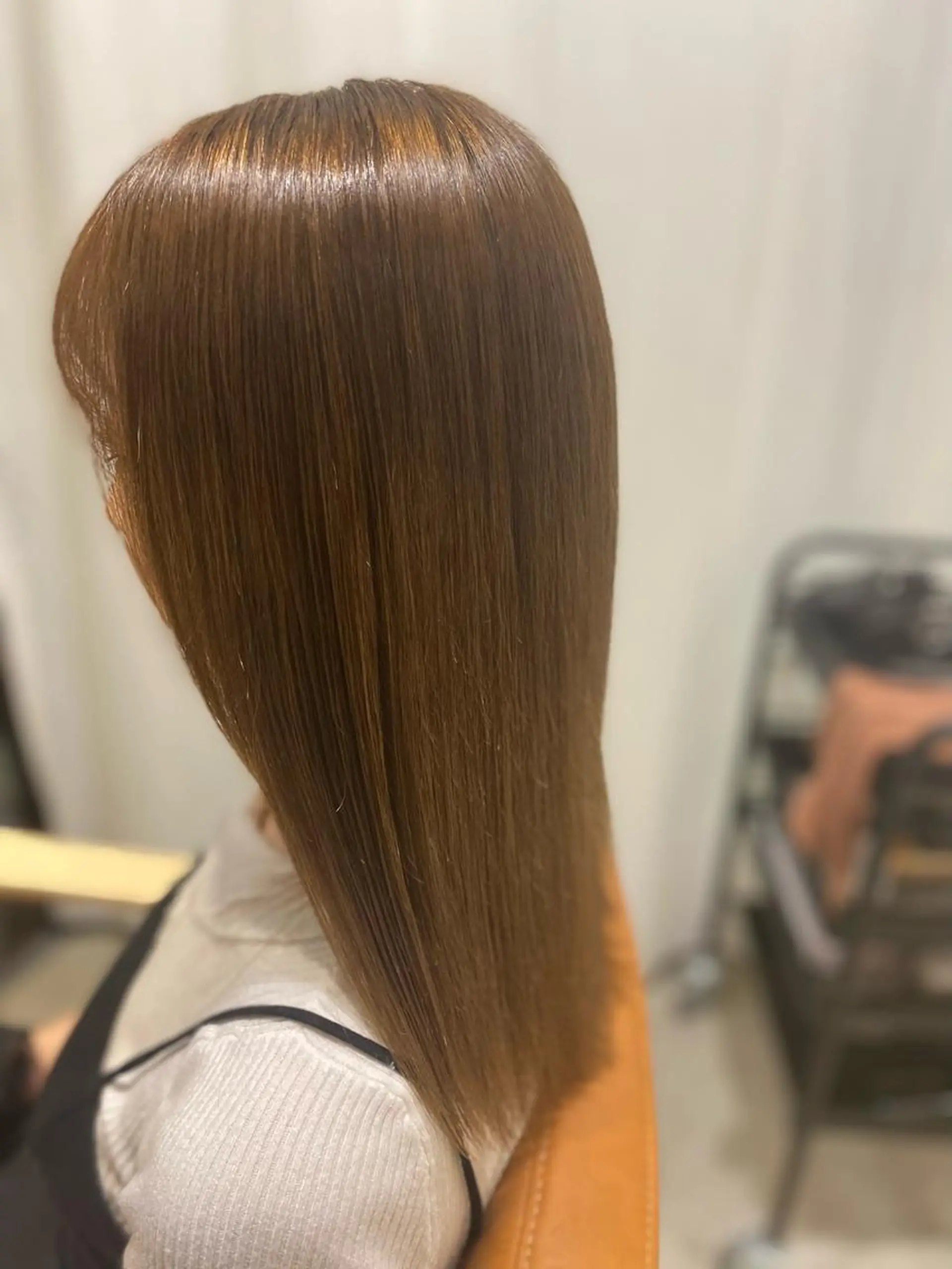 ミディアム パーマ 髪質改善 ストレートパーマ カット 縮毛矯正 トリートメント 田中 アキオのヘアスタイル