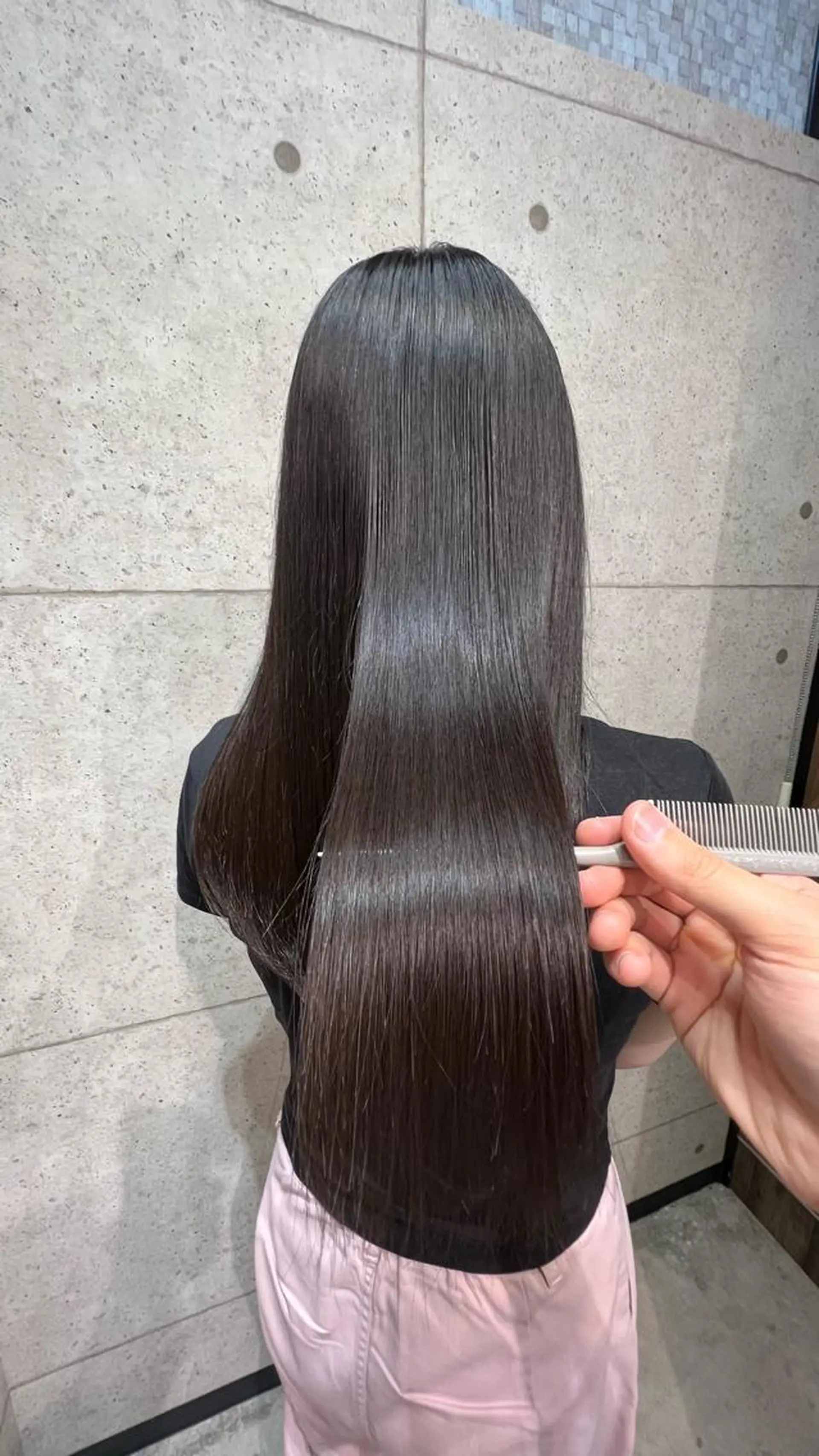 ロング 韓国パーマ 美容師 和田爽良のヘアスタイル