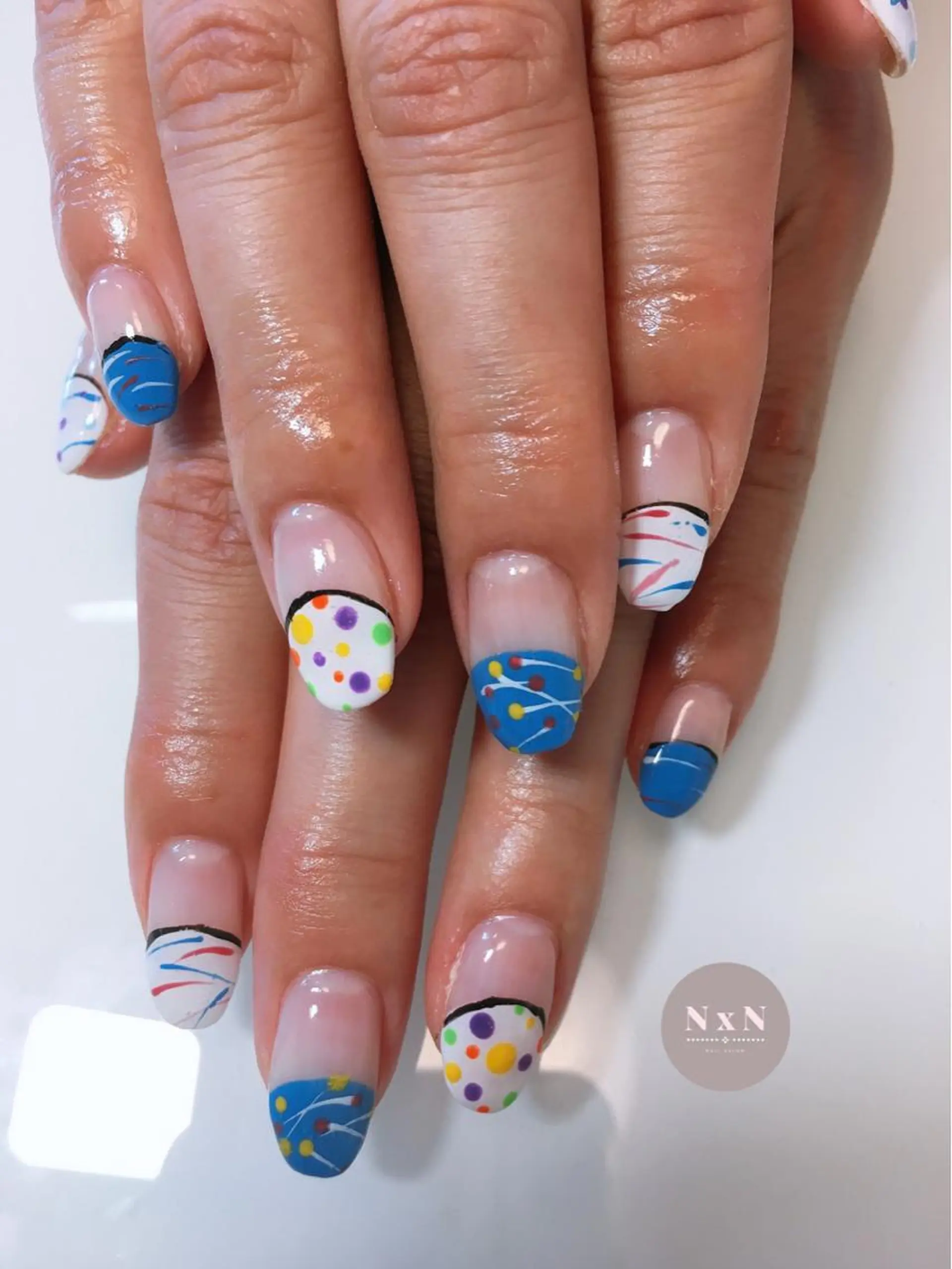 ネイル ジェルネイル ぷっくりネイル nail salon N×Nのネイルデザイン