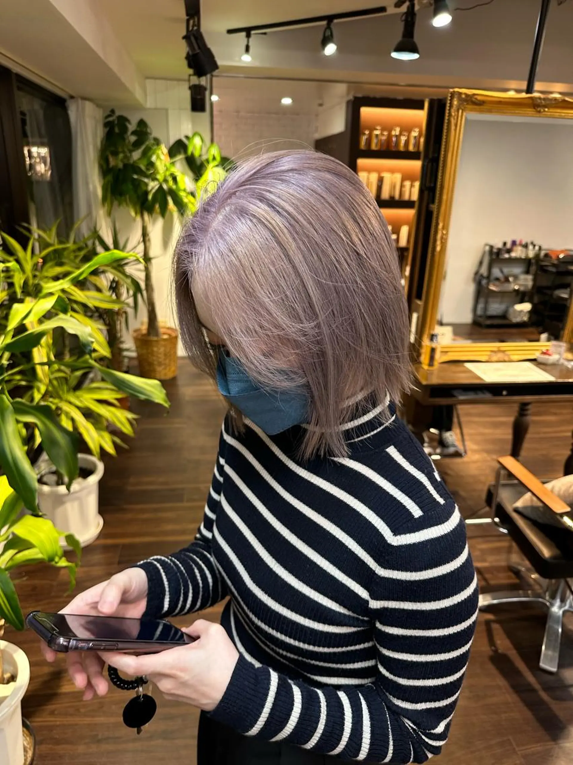 ショート カラー アディクシーカラー ブリーチ ブロンド ケアブリーチ ダブルカラー ワンホン/エクステ ケラチン/Kaitoのヘアスタイル