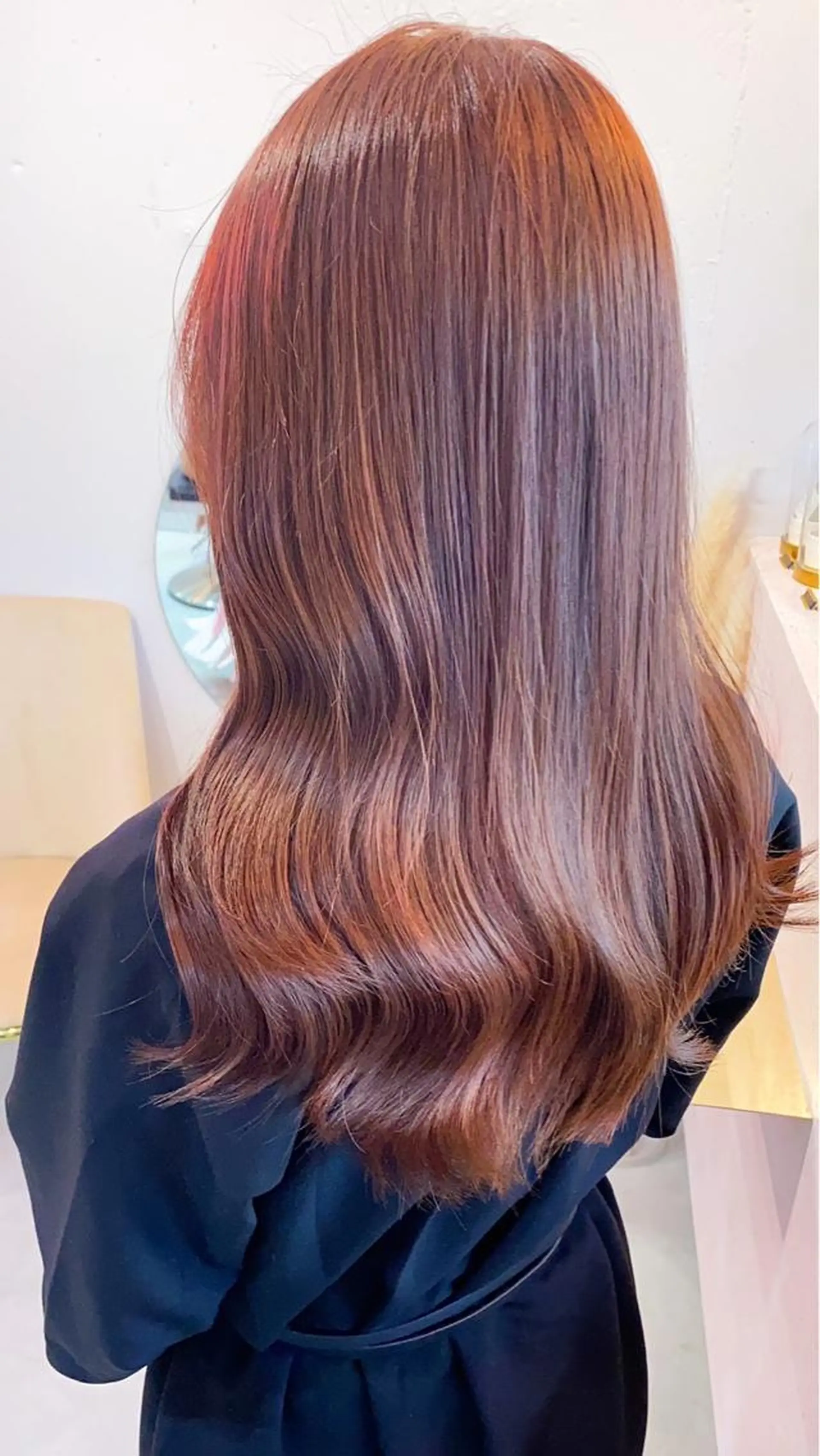 セミロング カラー シールエクステ セミロングパーマ ブリーチ ケアブリーチ ダブルカラー カット ヘアカラー トリートメント 新宿/韓国風レイヤー 髪質改善/渋谷直樹のヘアスタイル