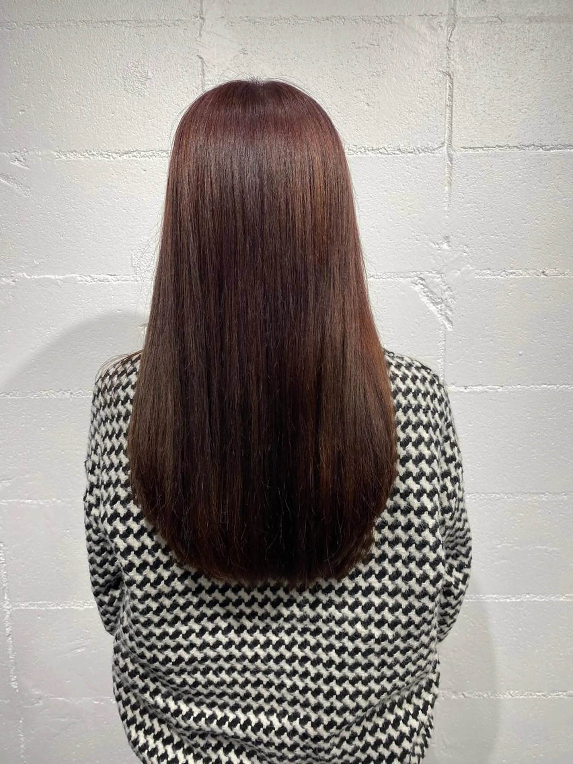 ロング カラー ブラウンカラー ピンクカラー ピンクブラウン ショート･ウルフ✂︎ 安住有咲子のヘアスタイル