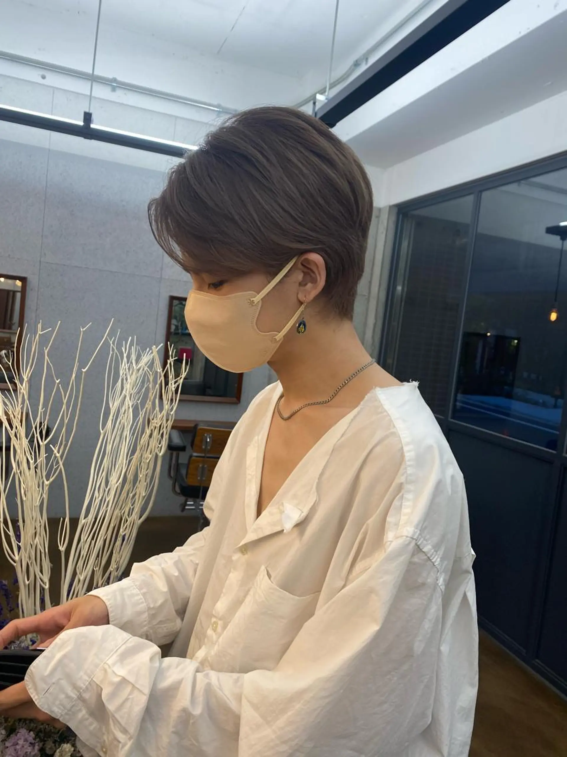 ショート カラー メンズ ダブルカラー ハイトーン/デザイン hirokiのヘアスタイル
