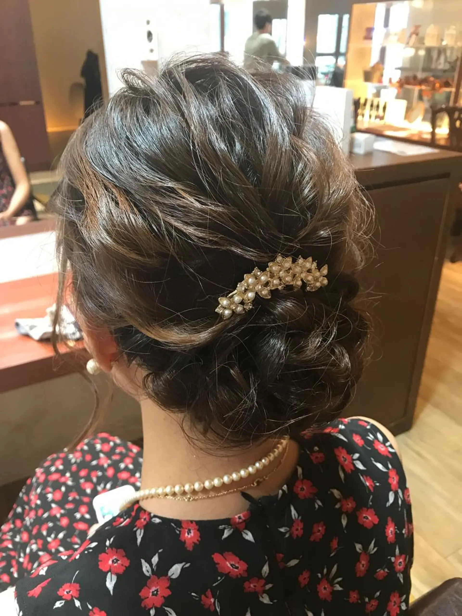 セミロング ヘアアレンジ 松田 類生のヘアスタイル