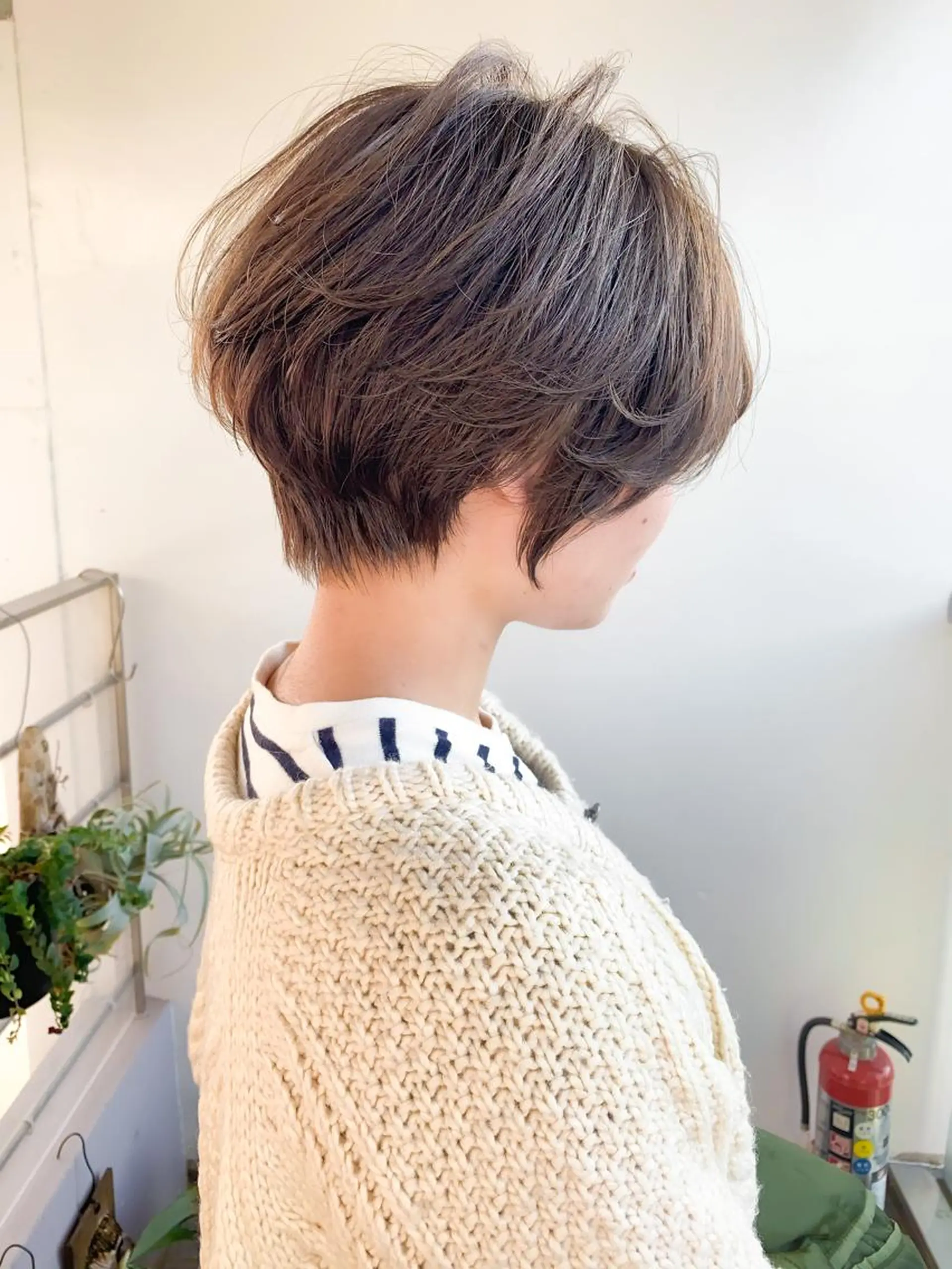 ショート カラー パーマ ショート/レイヤー なら石井知希のヘアスタイル