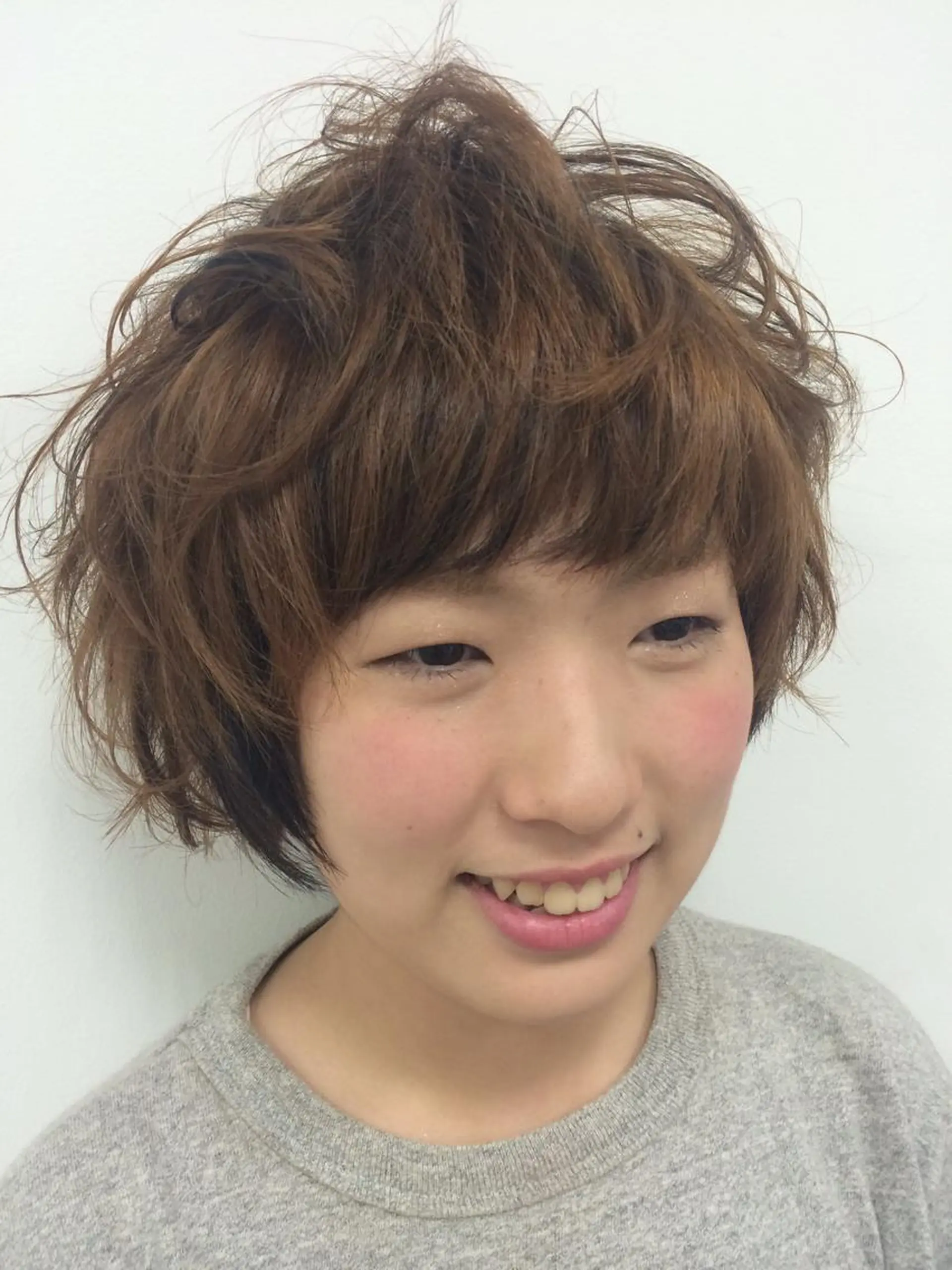 ショート 髪質改善/デザイン/ 天王寺/奥野和広のヘアスタイル