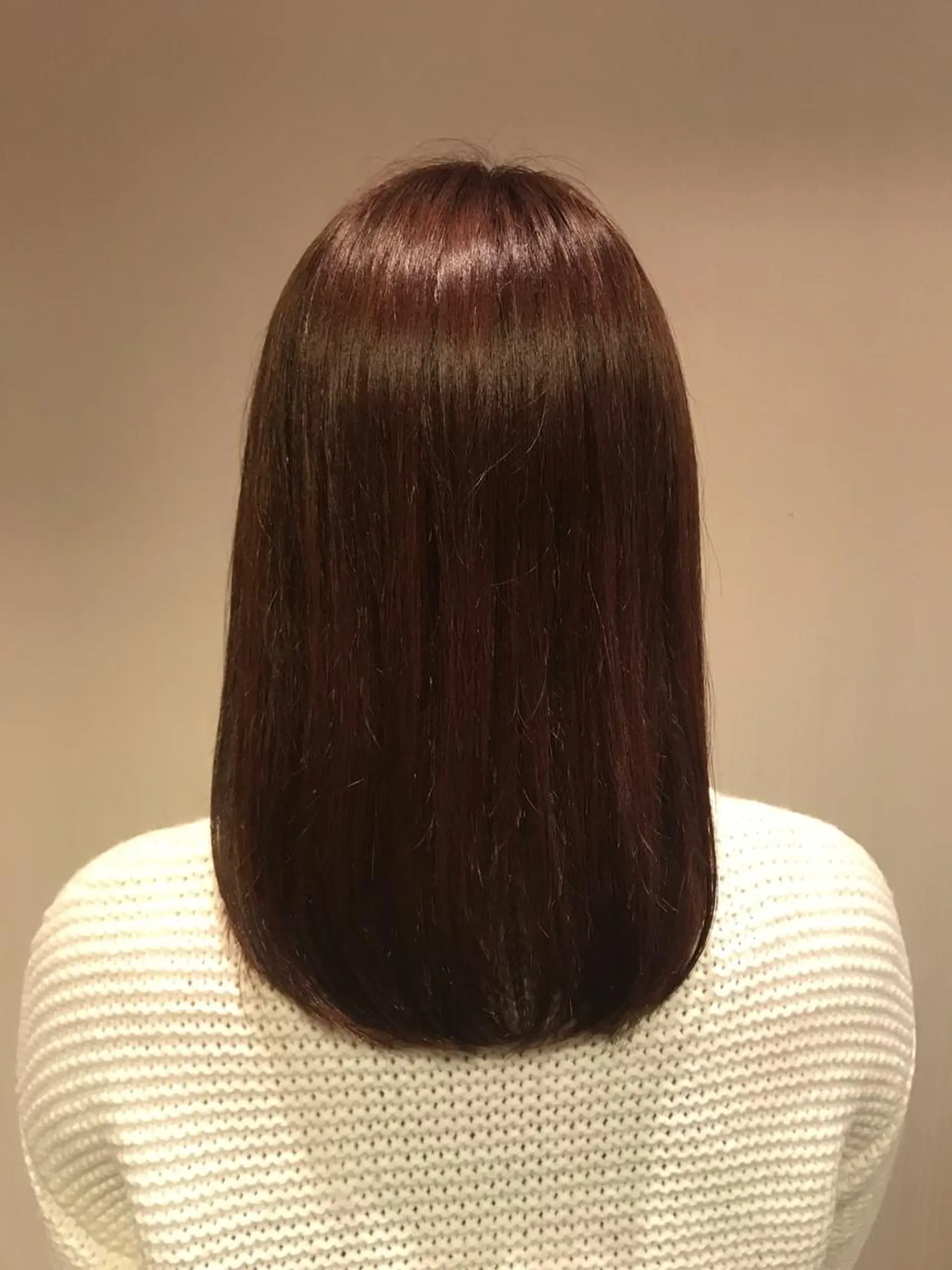 ミディアム カラー ひろせ かなのヘアスタイル