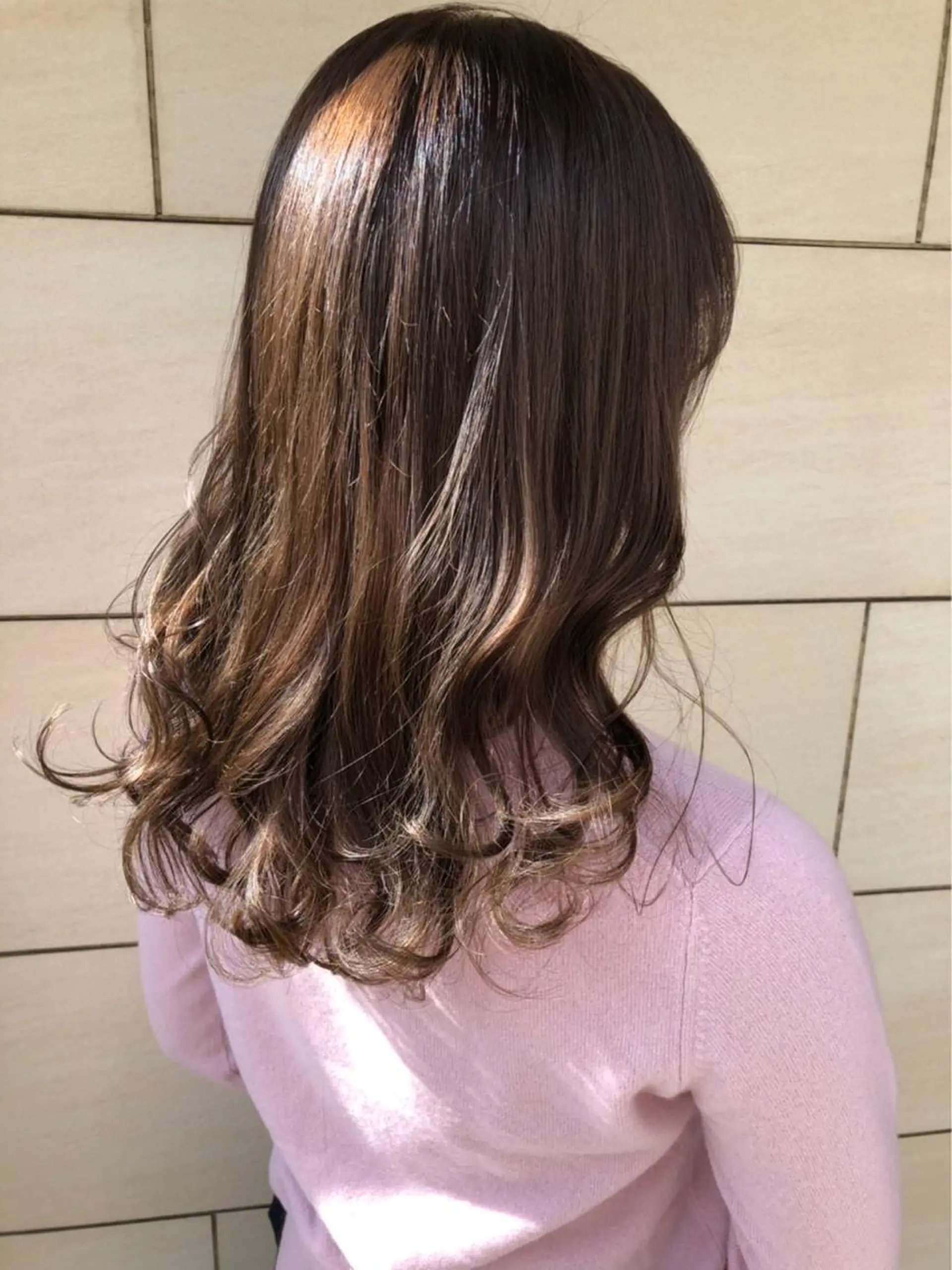 ロング カラー ブラウンカラー 森本　舞✴︎ 似合わせパーマのヘアスタイル