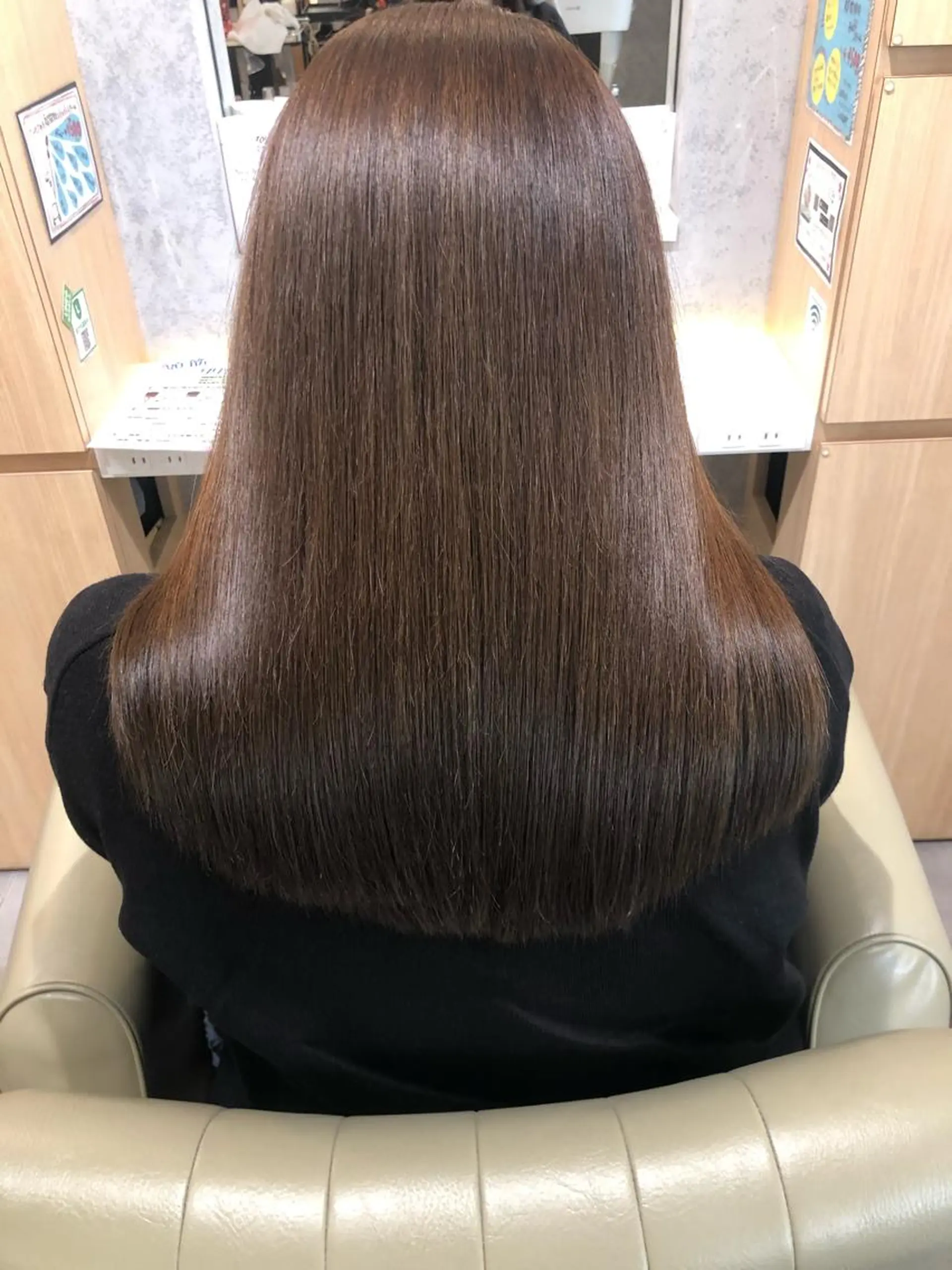 セミロング ヘアカラー 縮毛矯正 トリートメント 【髪質改善特化･ 福田航洋】のヘアスタイル