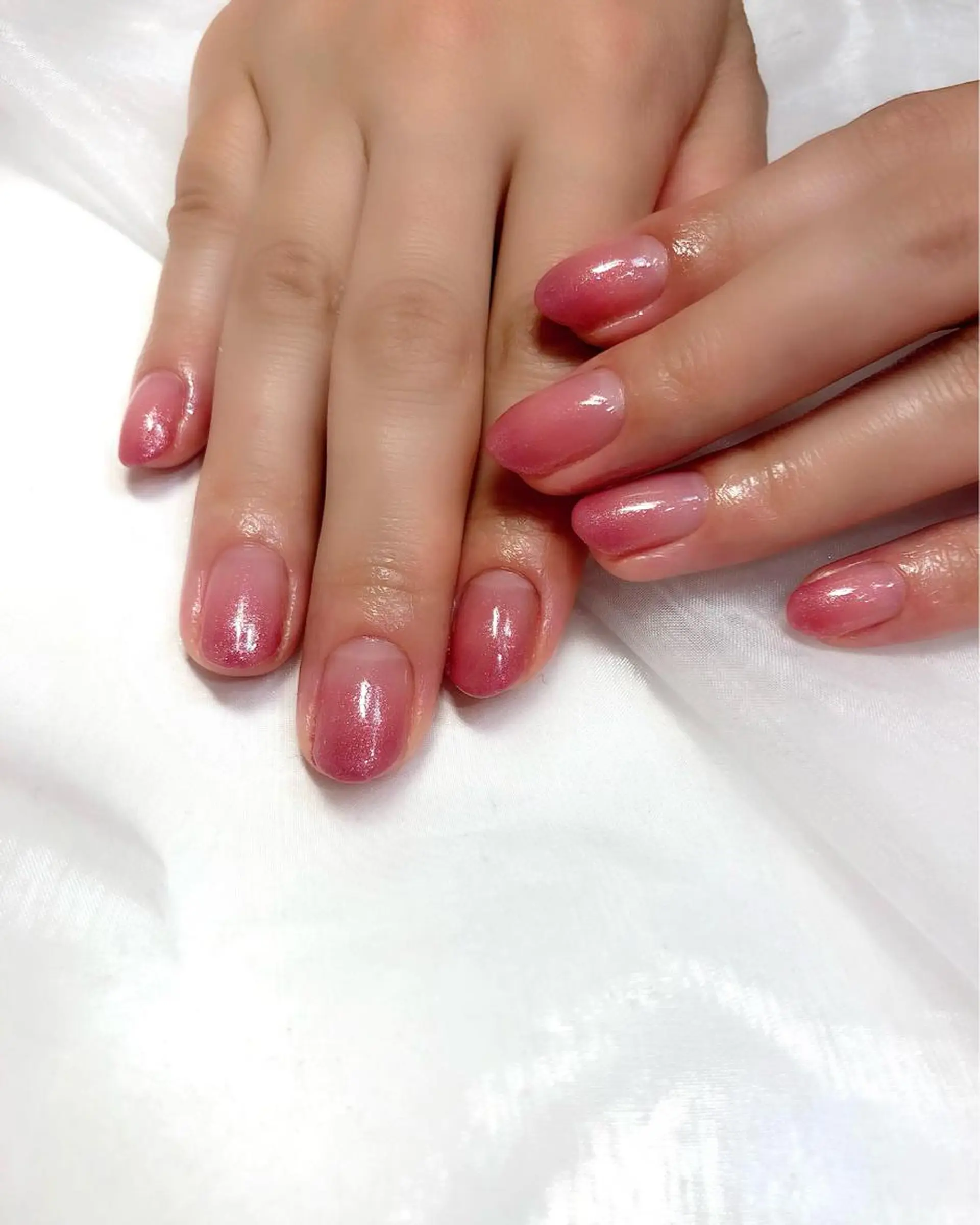 ネイル ラメ(グリッター) ピンク 梅津 郁美のネイルデザイン