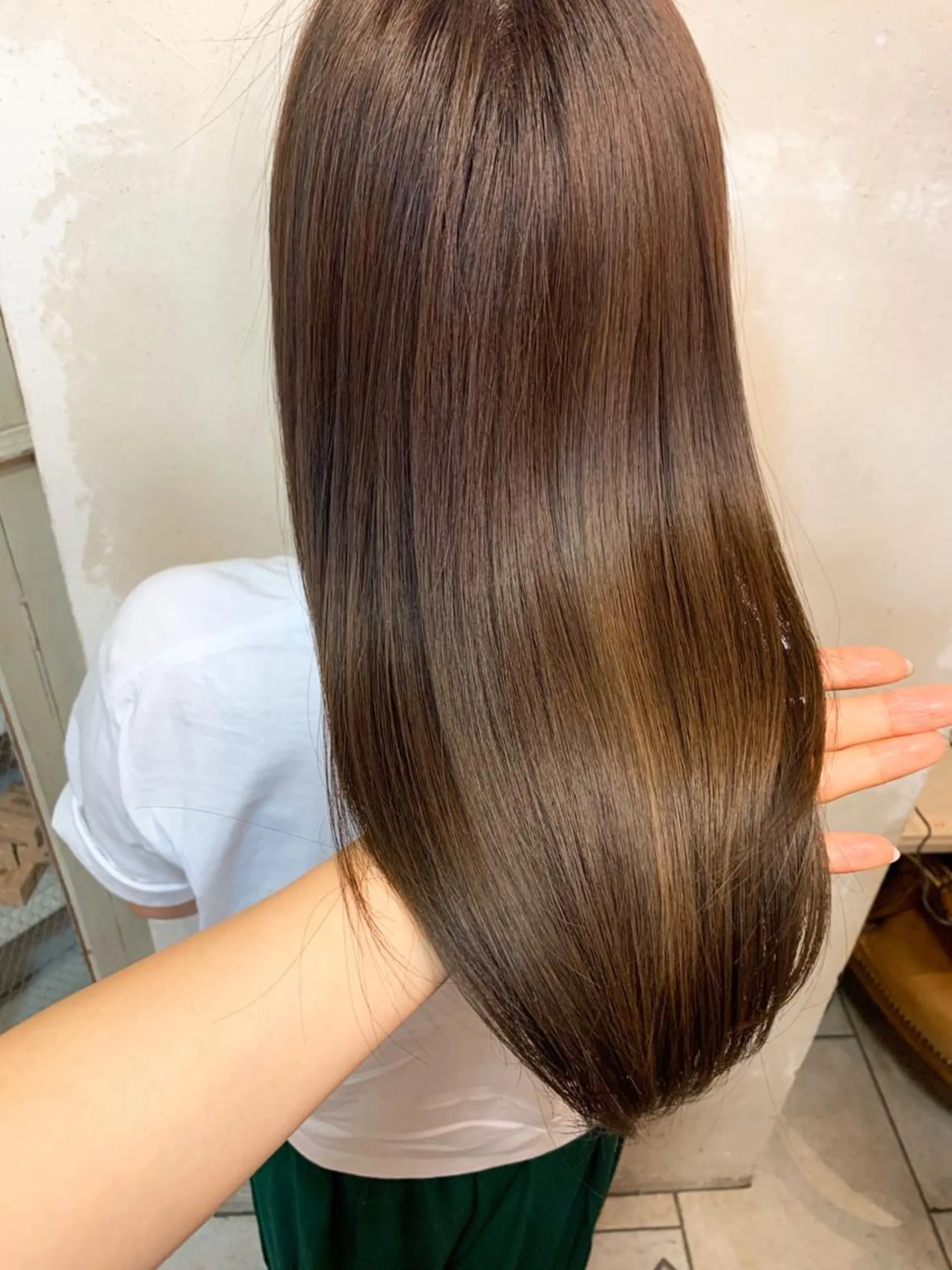 ロング カラー 髪質改善 トリートメント 森 早希絵のヘアスタイル