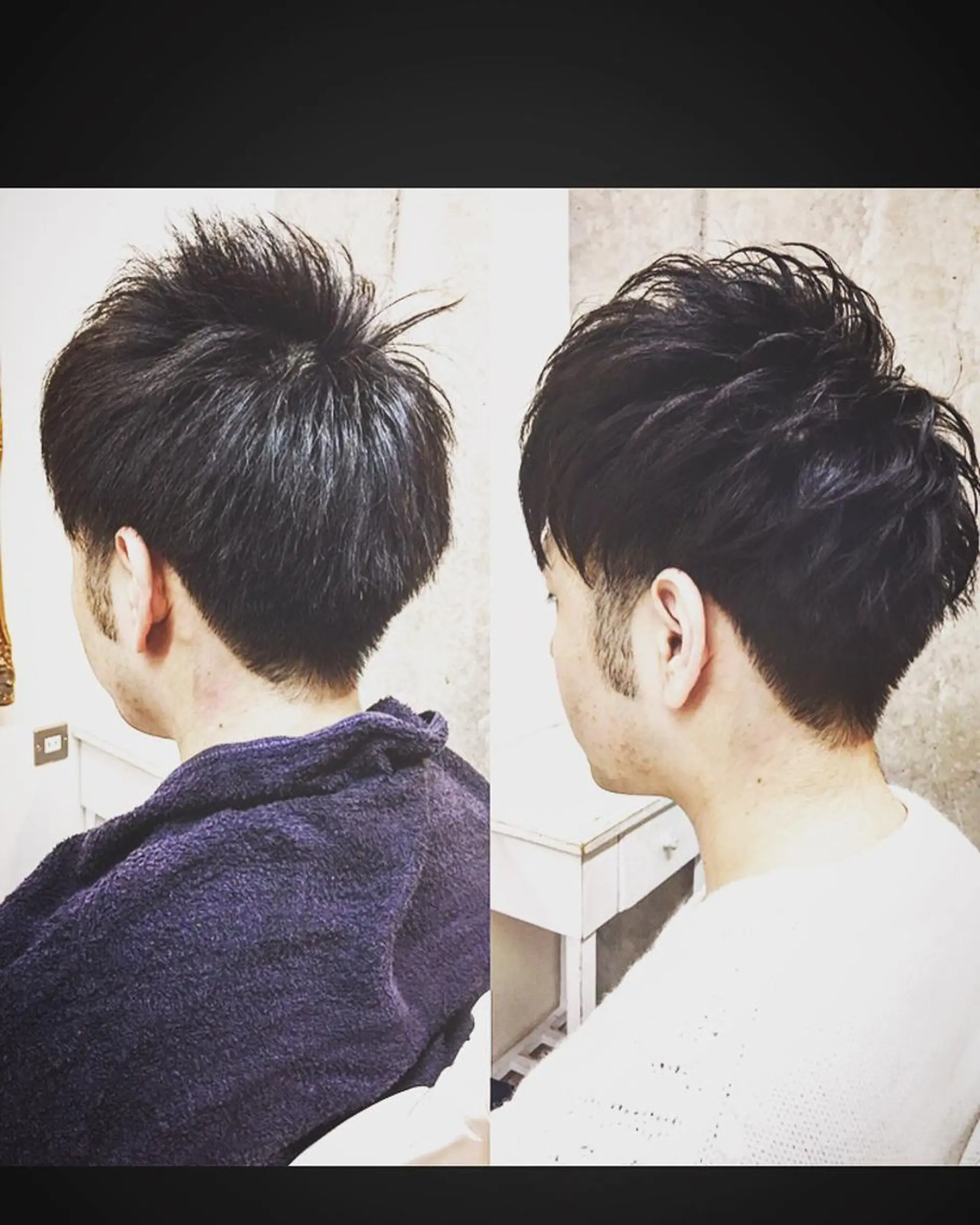 ショート パーマ メンズ 及川 光のヘアスタイル