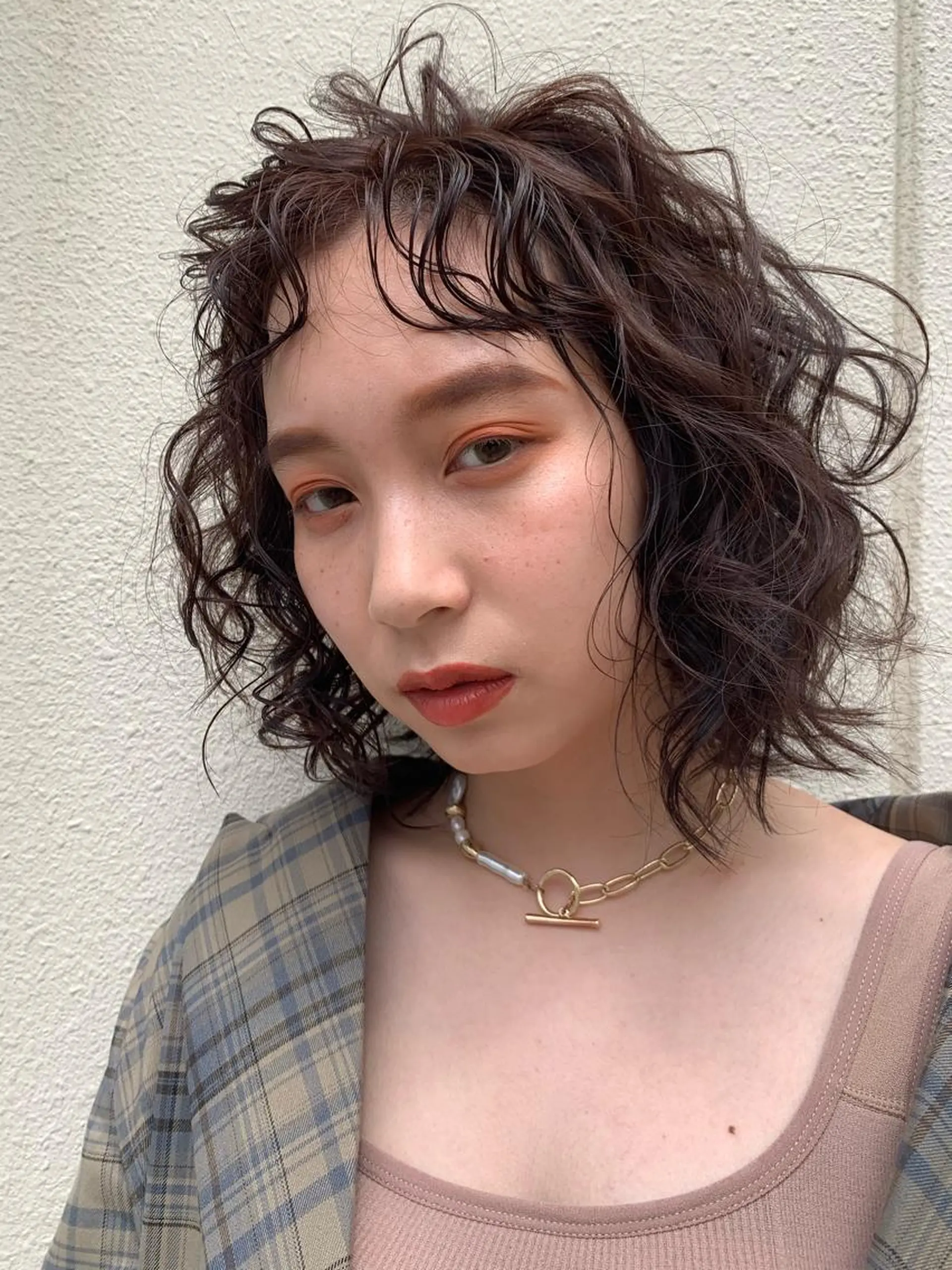 ミディアム 吉田 夢のヘアスタイル