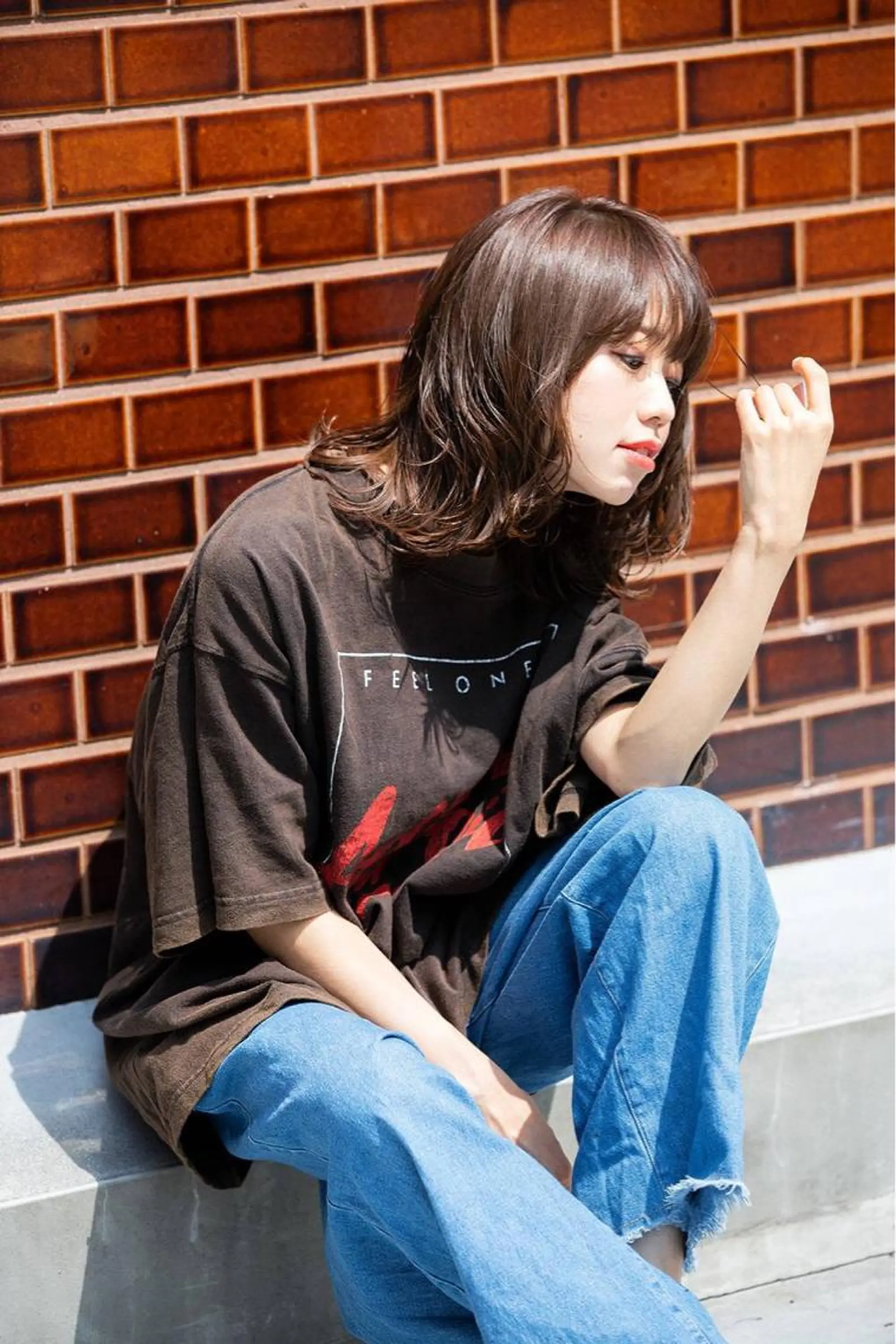 ミディアム Noyヨシモト ヒロトのヘアスタイル