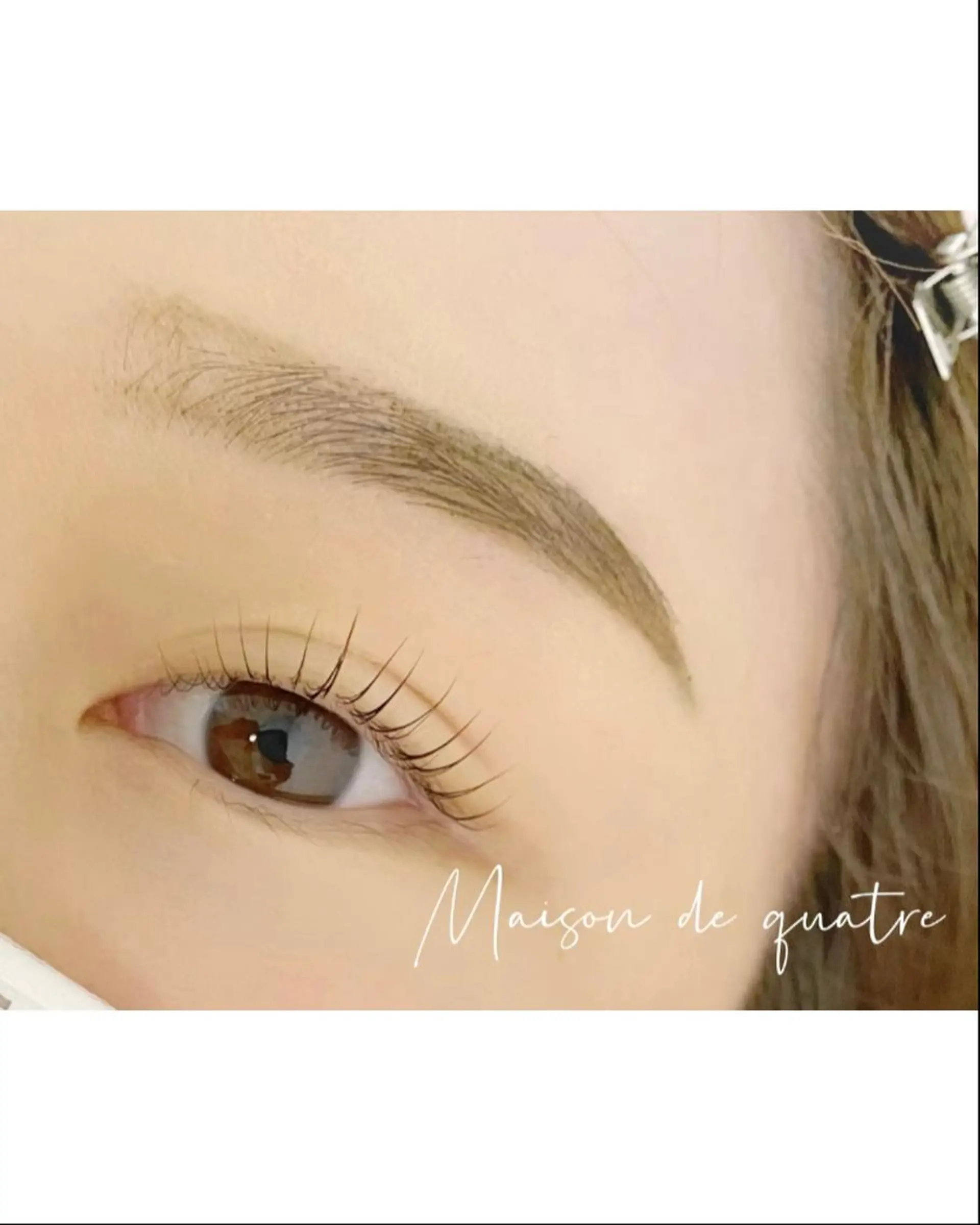 マツエク・マツパ ブラウンラッシュ カラーマツエク フラットラッシュ まつげパーマ ボリュームラッシュ Maison de quatreのマツエク・マツパデザイン