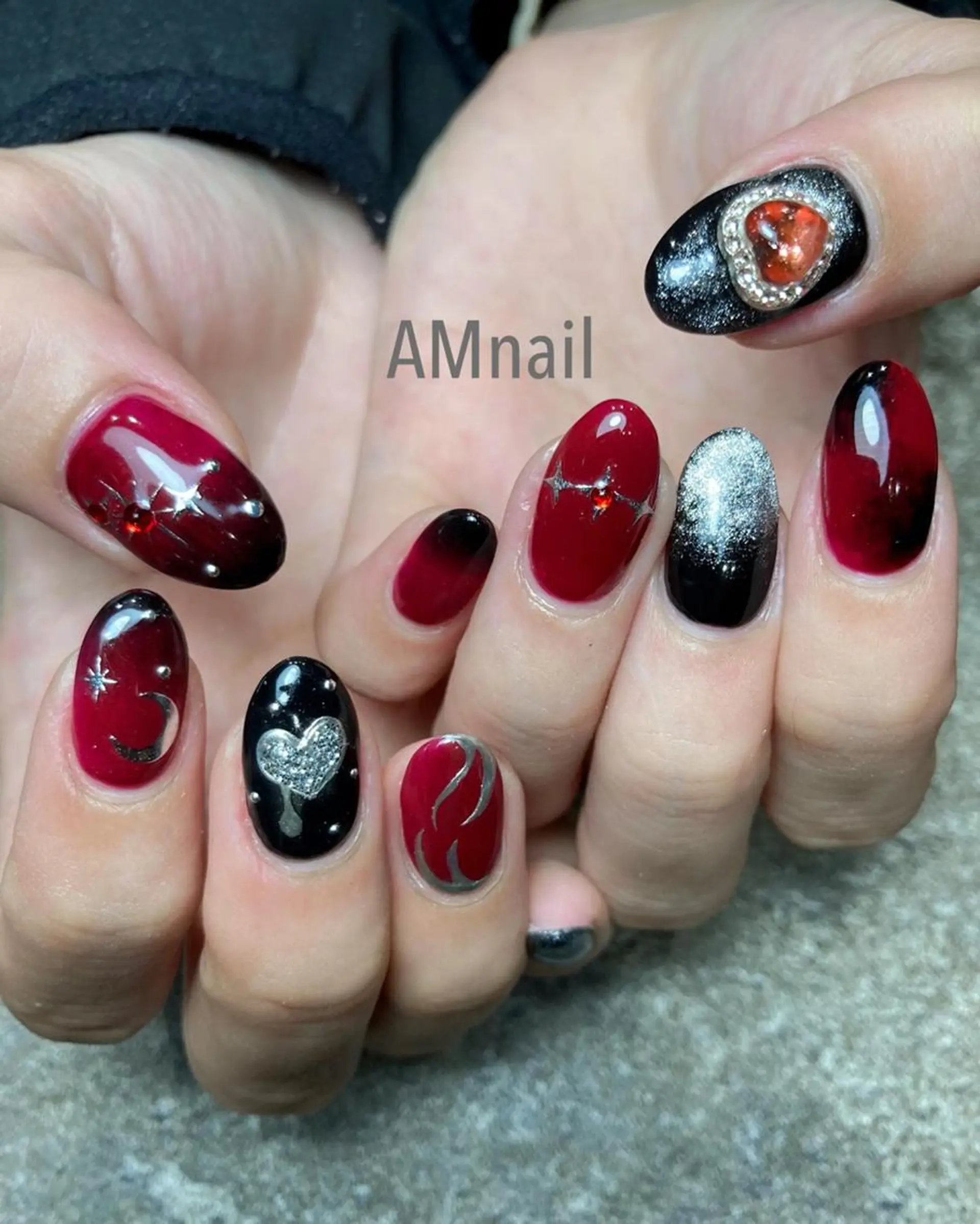 ネイル アートネイル 持ち込み ハンドネイル Am:nail 柏 SUE（スゥ）のネイルデザイン