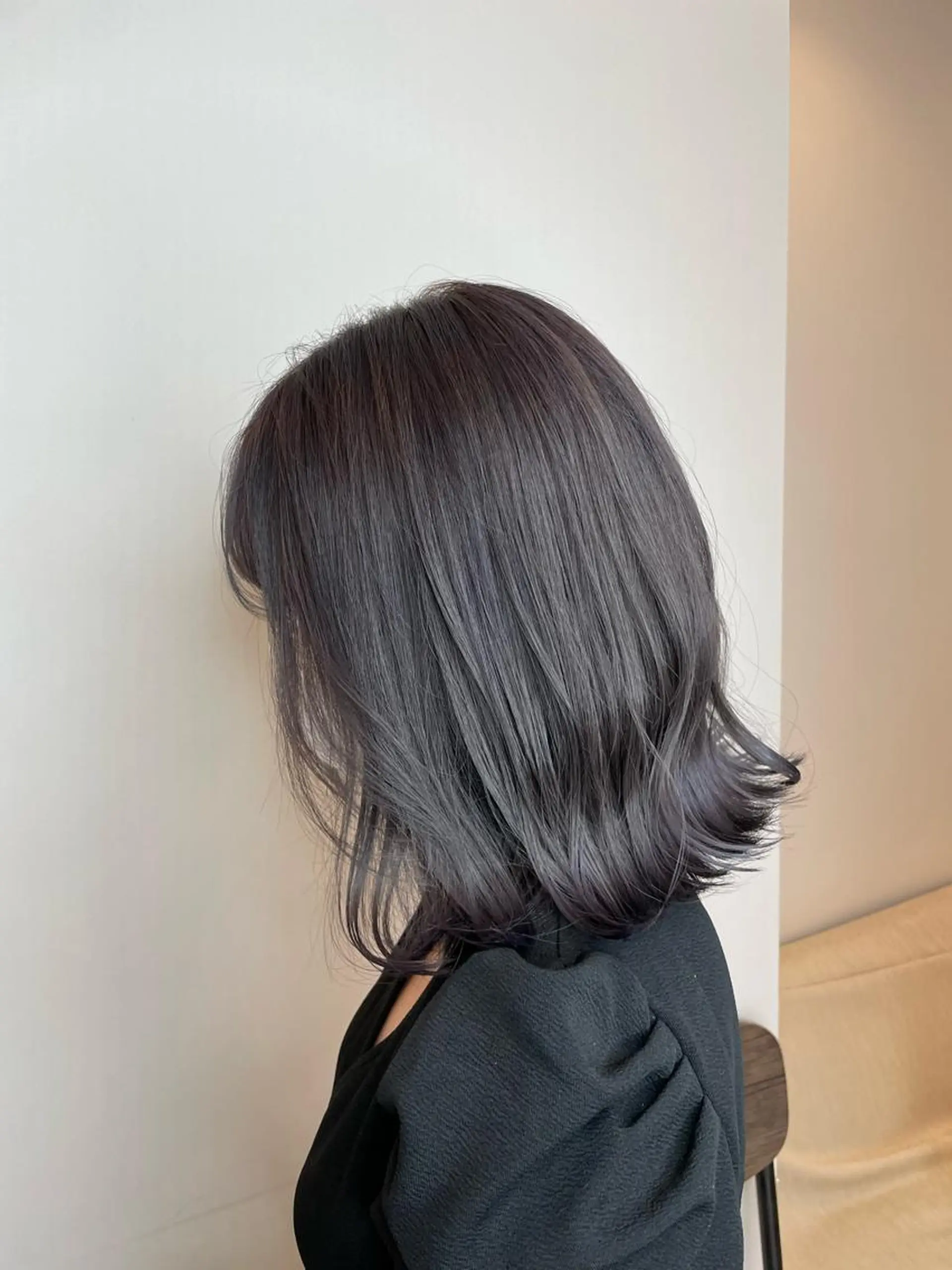 ミディアム カラー グレージュ ラベンダーカラー ラベンダーグレージュ ラベンダーグレー カット ヘアカラー トリートメント ヘッドスパ 栄/久屋大通り/韓国 /透明感/横山🩵のヘアスタイル