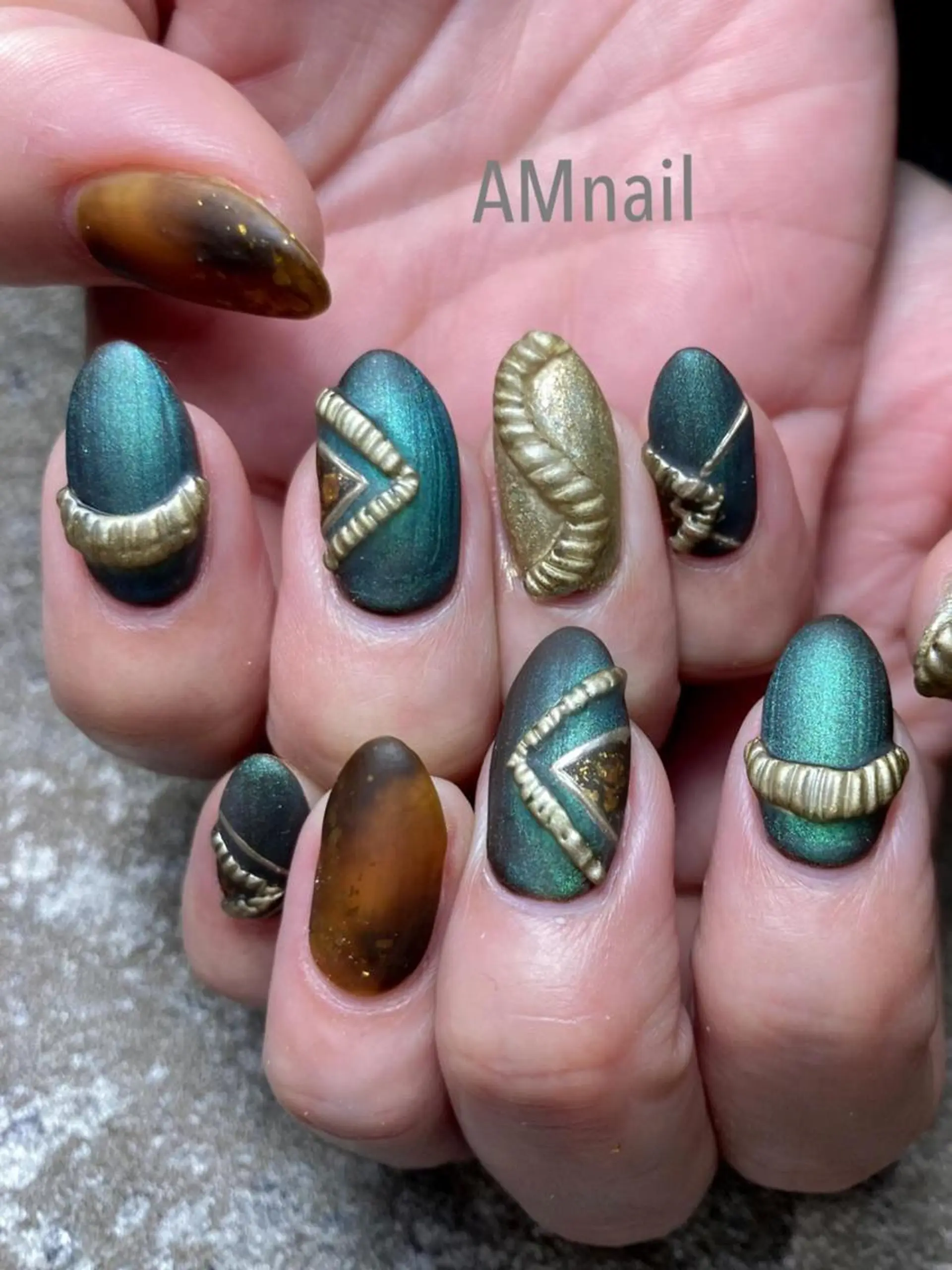 ネイル アートネイル 持ち込み ハンドネイル Am:nail 柏 SUE（スゥ）のネイルデザイン