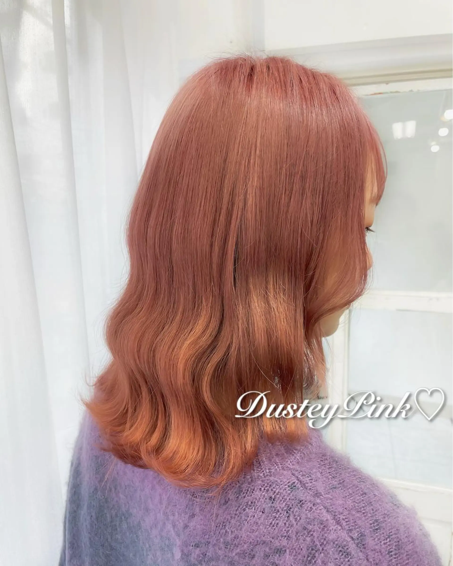ミディアム カラー ヘアカラー トリートメント ヘアセット 韓国ヘア🤍髪質改善 🇰🇷AKANEのヘアスタイル