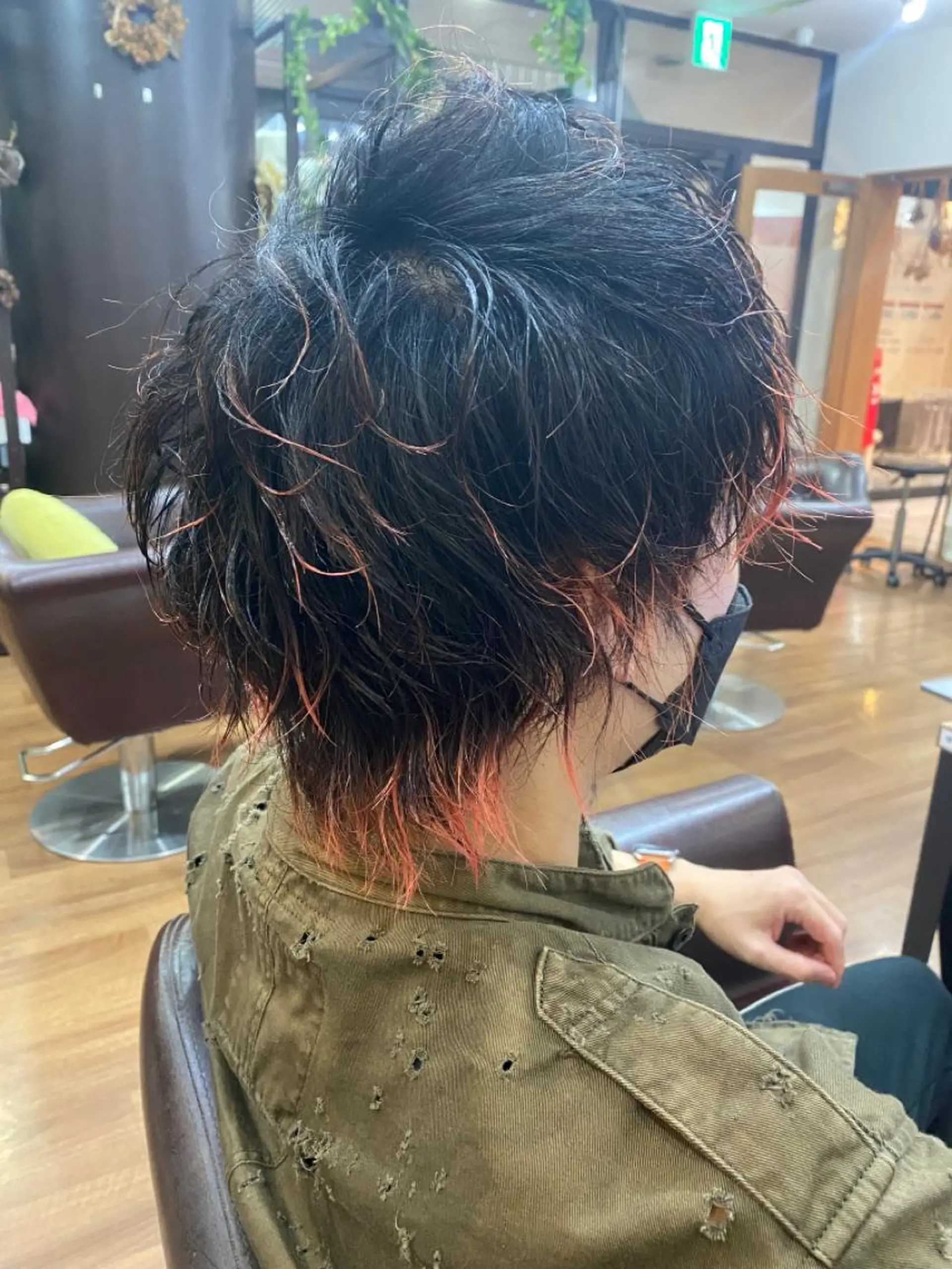パーマ メンズ メンズハイライト メンズパーマ 松村 崇弘のヘアスタイル