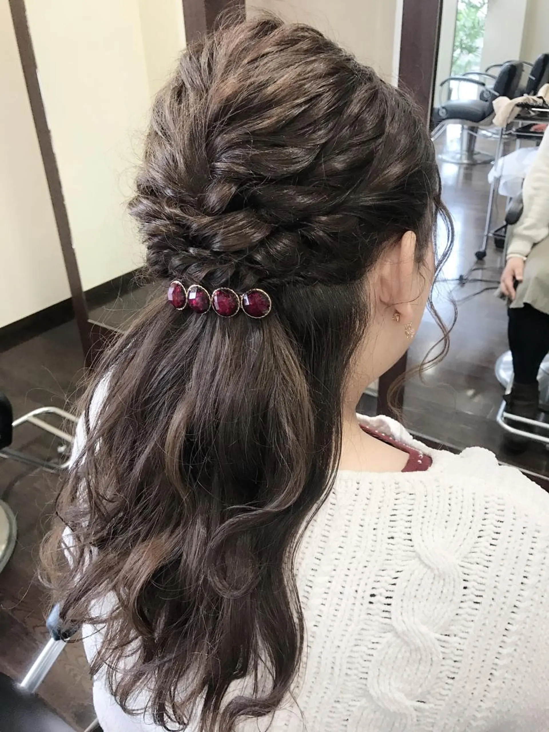 ミディアム セミロング ロング ヘアアレンジ 沢田 瞳のヘアスタイル