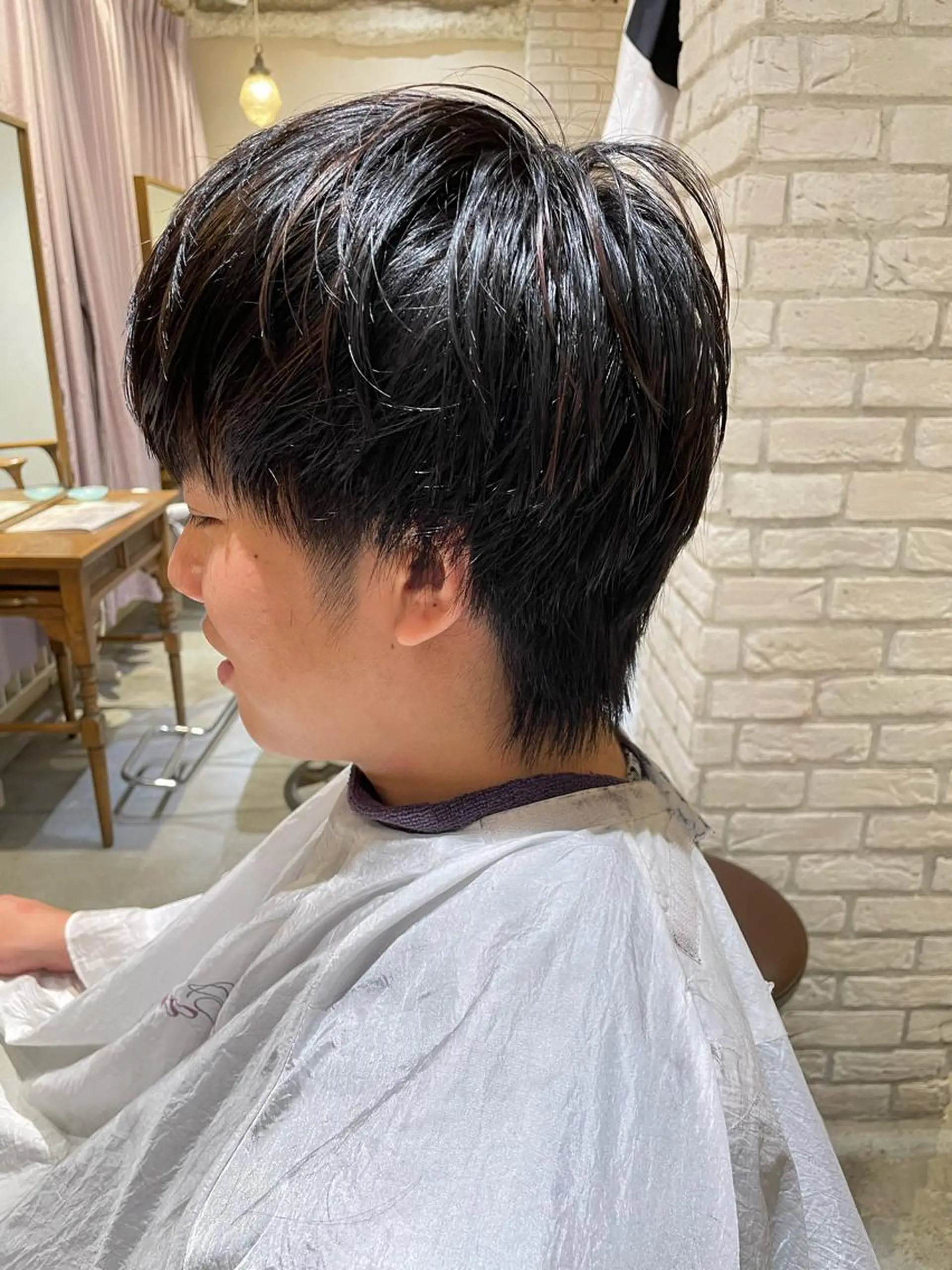 ショート メンズ カット パーマ 柳井 準平のヘアスタイル