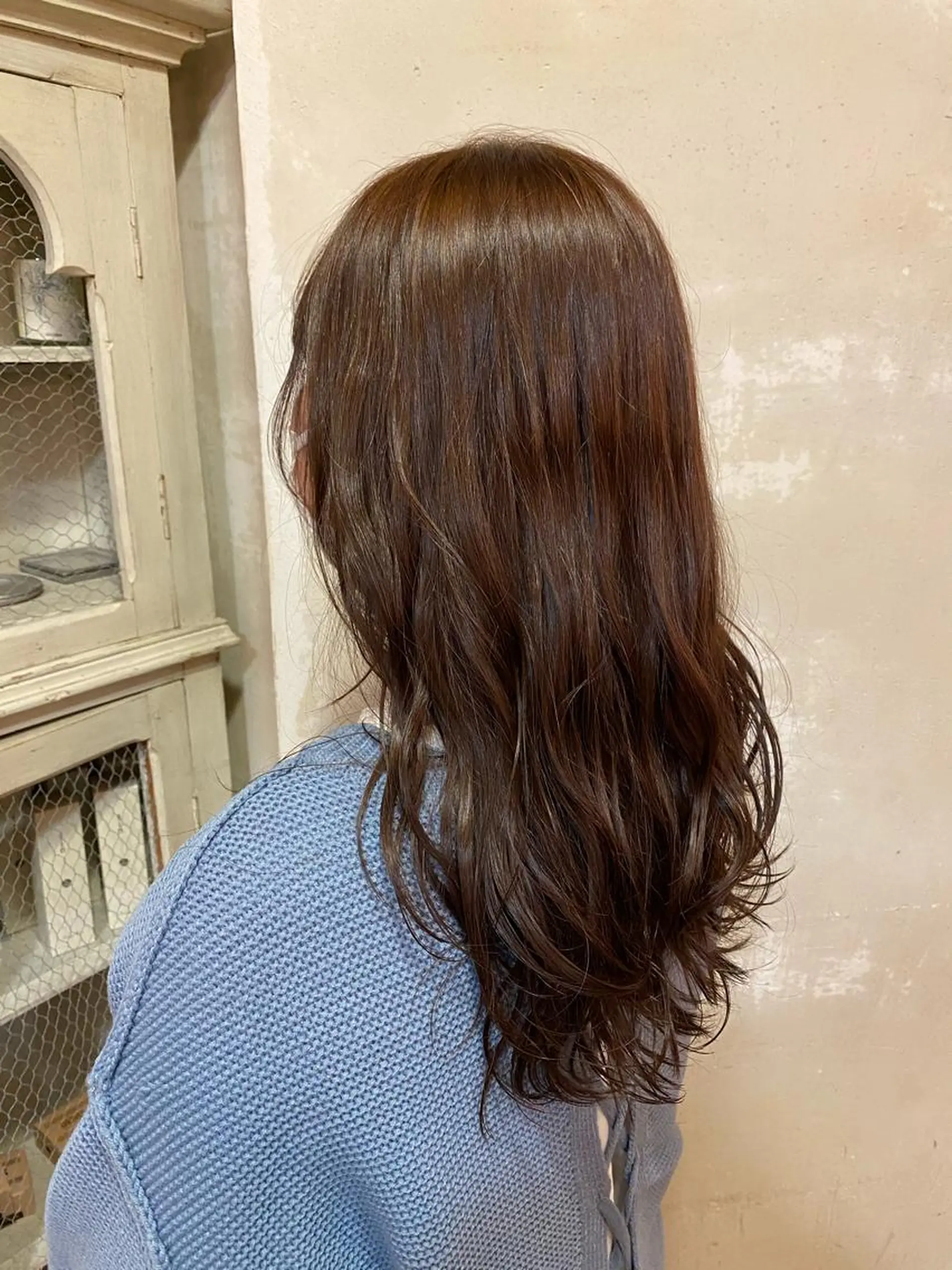 ロング カラー ベージュカラー 透明感カラー 井上 日菜乃のヘアスタイル