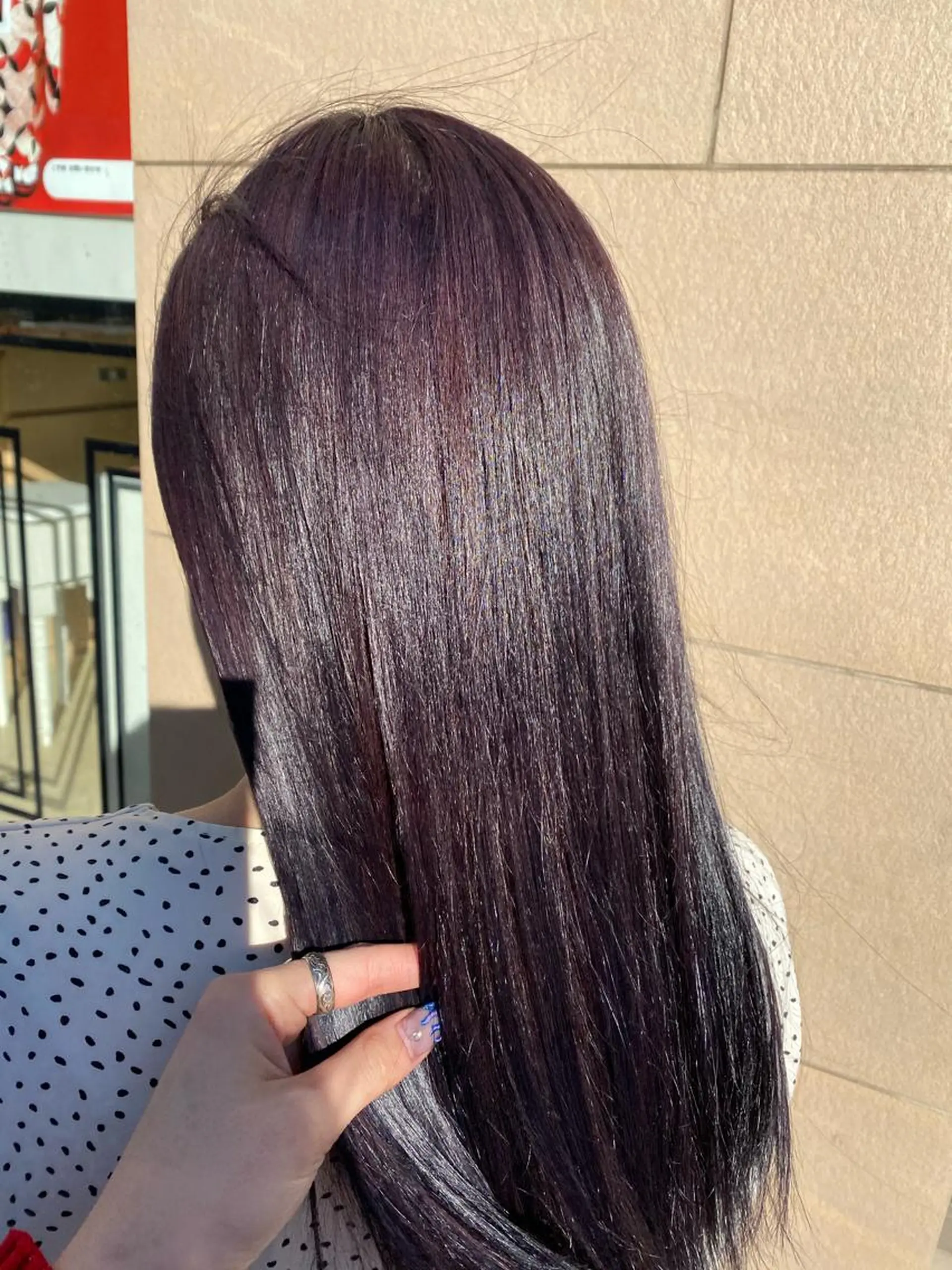 ロング カラー ヘアアレンジ ネイル マツエク・マツパ パープルカラー パープル 💠AYANE /吉祥寺💠のマツエク・マツパデザイン