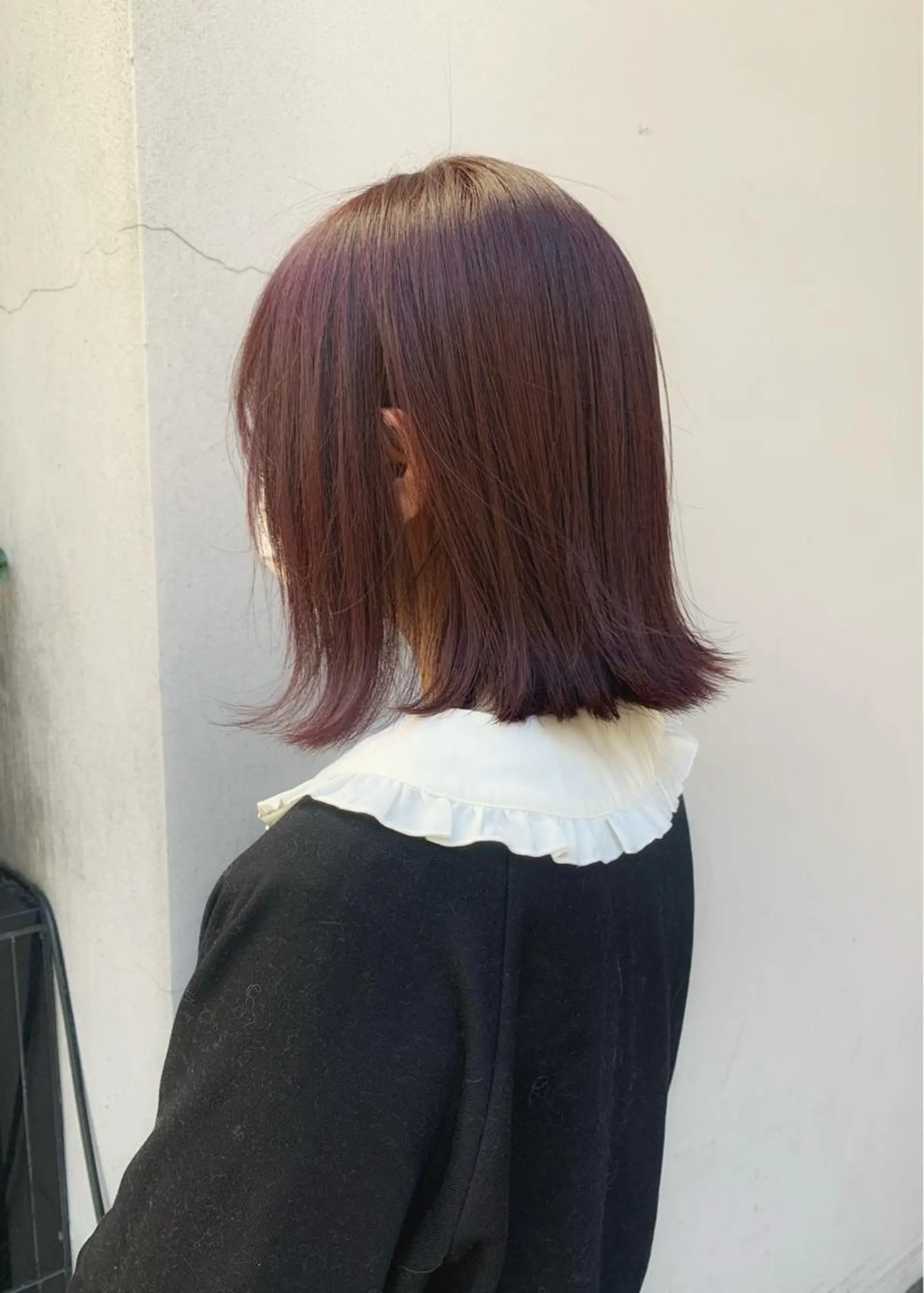 ミディアム カラー ローズカラー ヘアカラー トリートメント 矢野 晃平のヘアスタイル