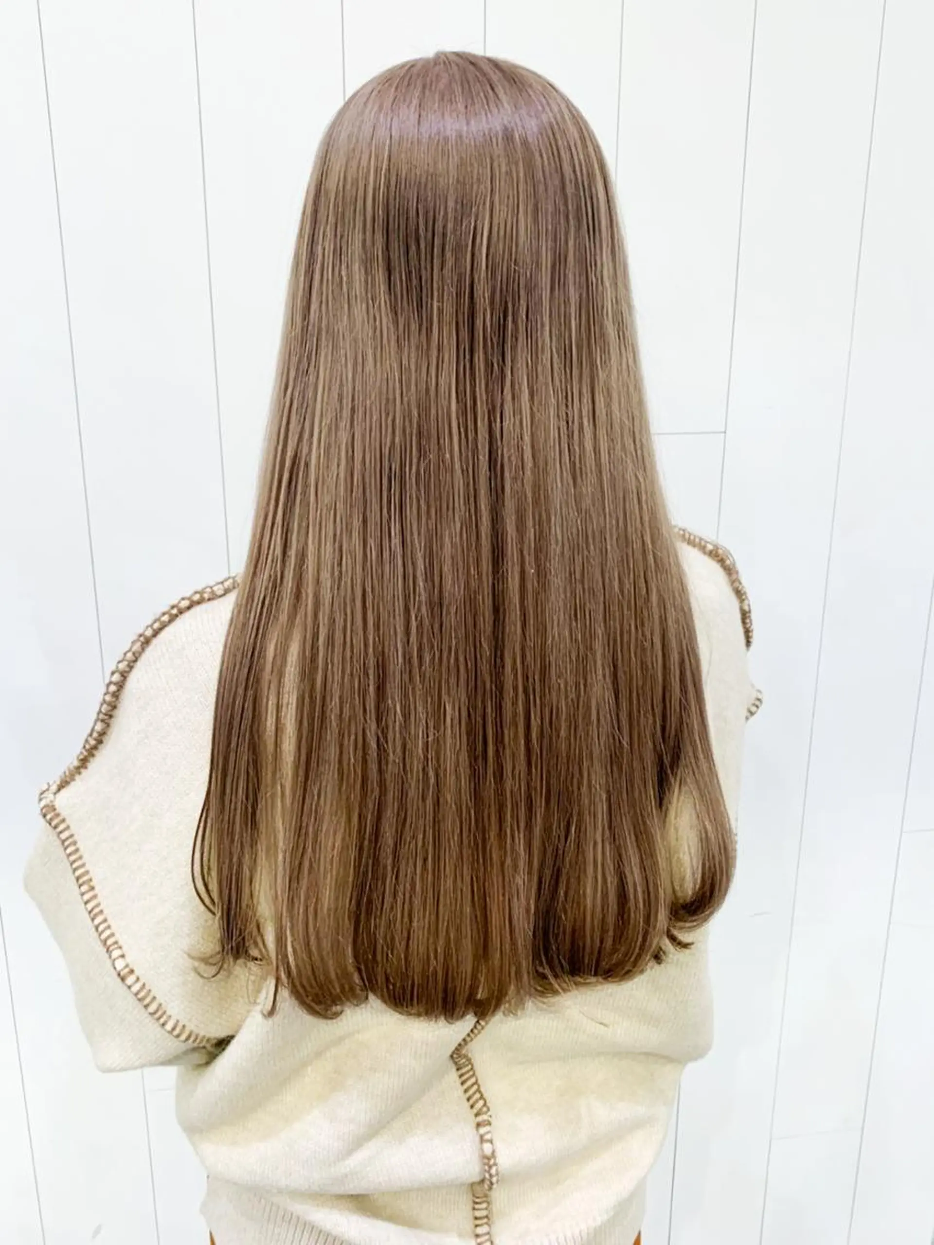 セミロング カラー パーマ ヘアアレンジ ベージュカラー オリーブベージュ ITbyALBUM 八王子店のヘアスタイル