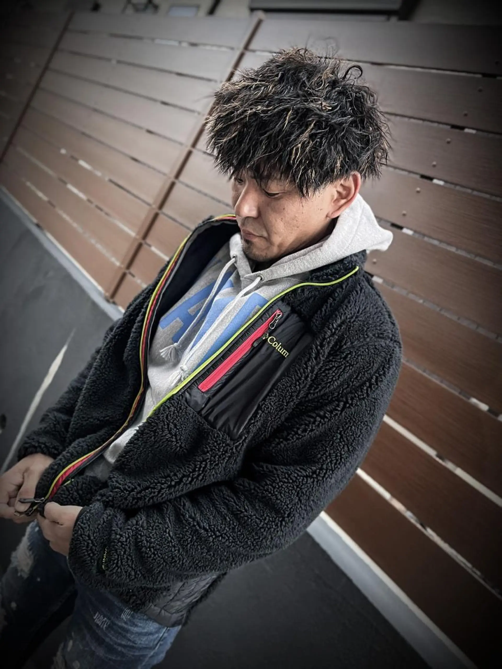 カラー パーマ メンズ メンズメッシュ メッシュ GO TODAY シェアサロン  名古屋店所属・守屋 智紀のヘアスタイル