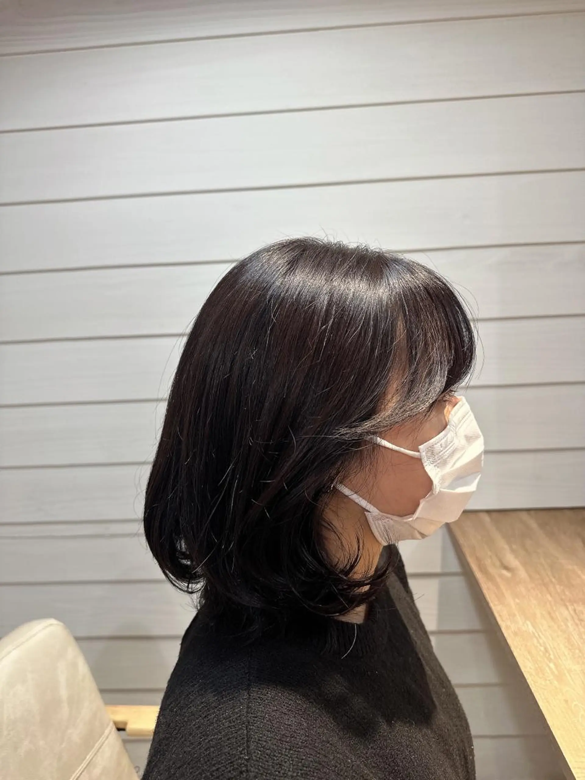 ミディアム カラー ボブ 韓国風ヘア Annie 吉田 裕美のヘアスタイル