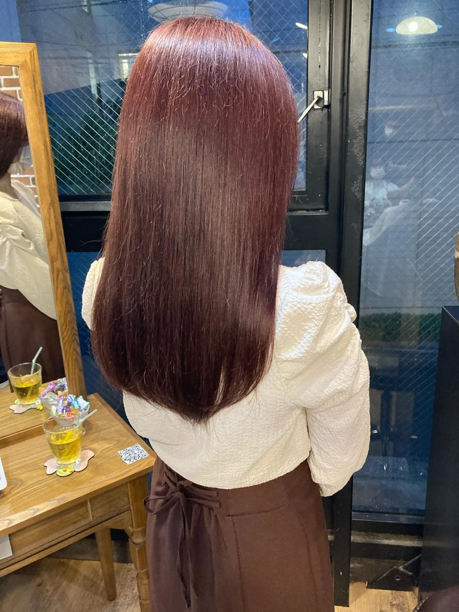 ロング ヘアカラー トリートメント ✨色持ちの良い艶 カラー✨蟹江真世のヘアスタイル