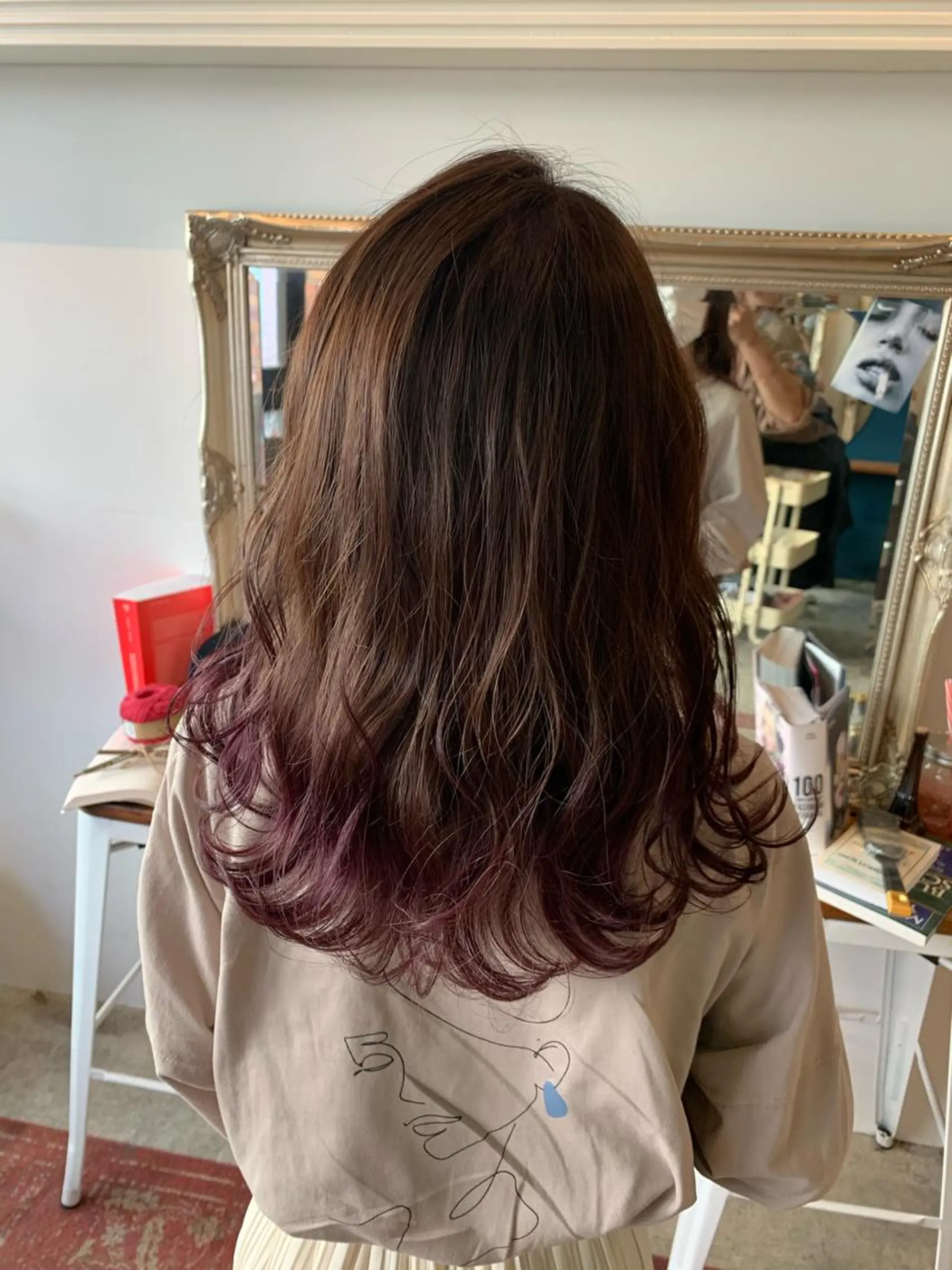 セミロング ヘアカラー トリートメント ヘッドスパ ヘアセット 大宮/山口 竣也のヘアスタイル