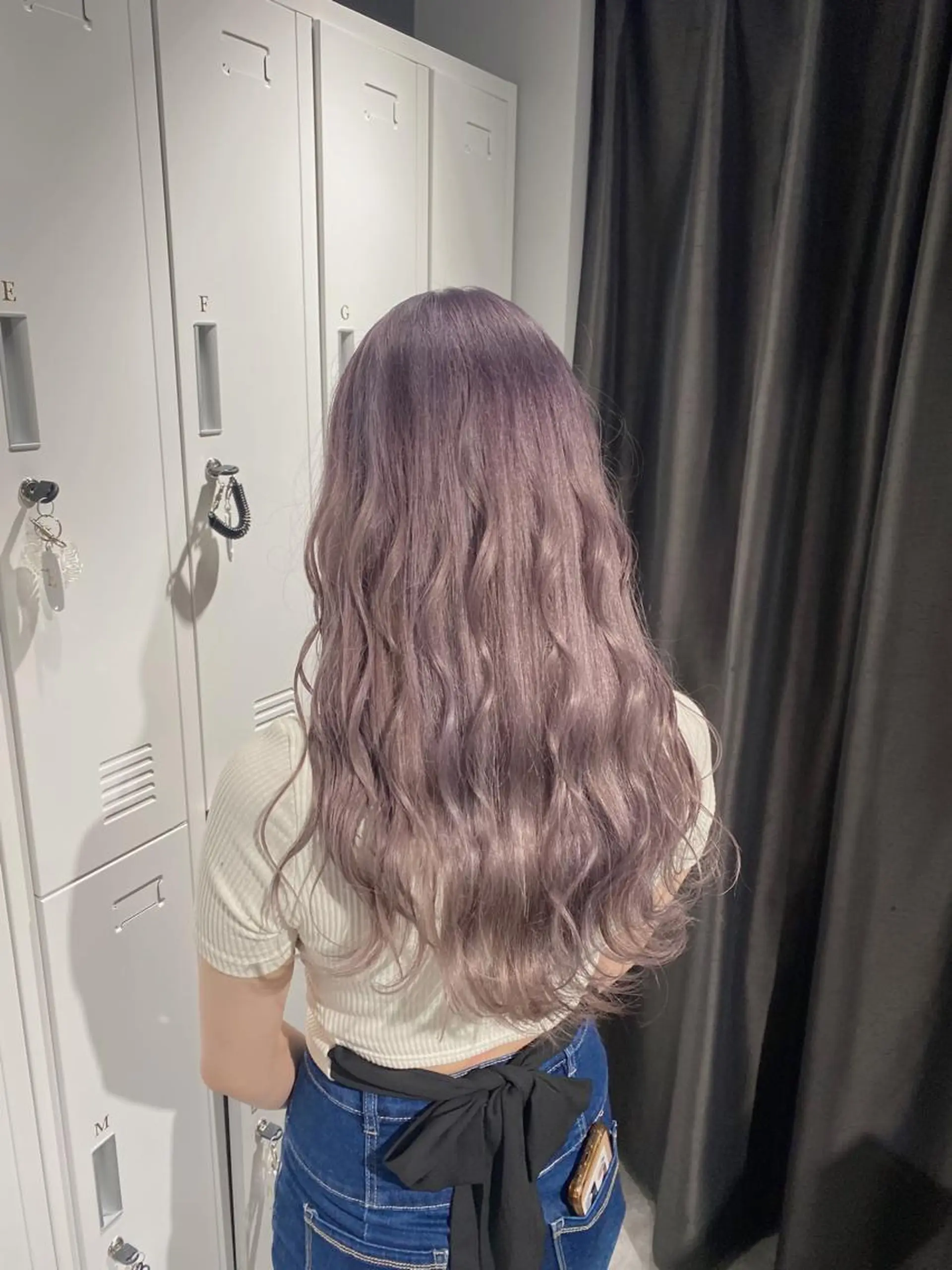 カラー ラベンダーカラー esu 天満のヘアスタイル