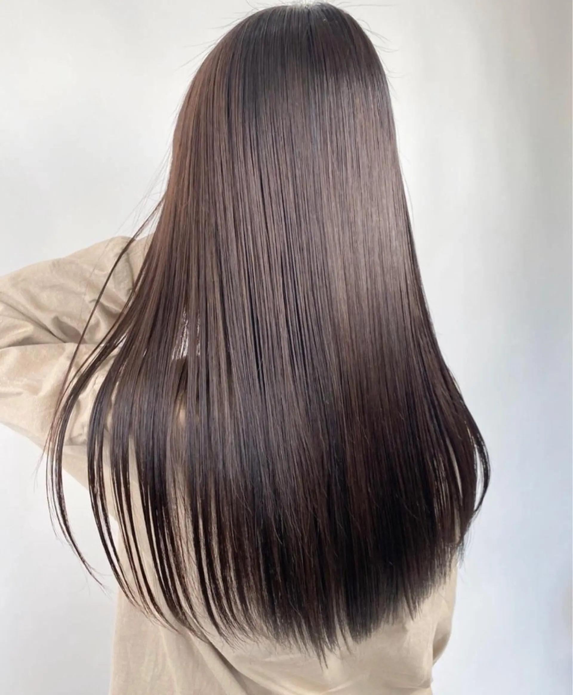 ロング 縮毛矯正 縮毛矯正 袴田 伊代のヘアスタイル