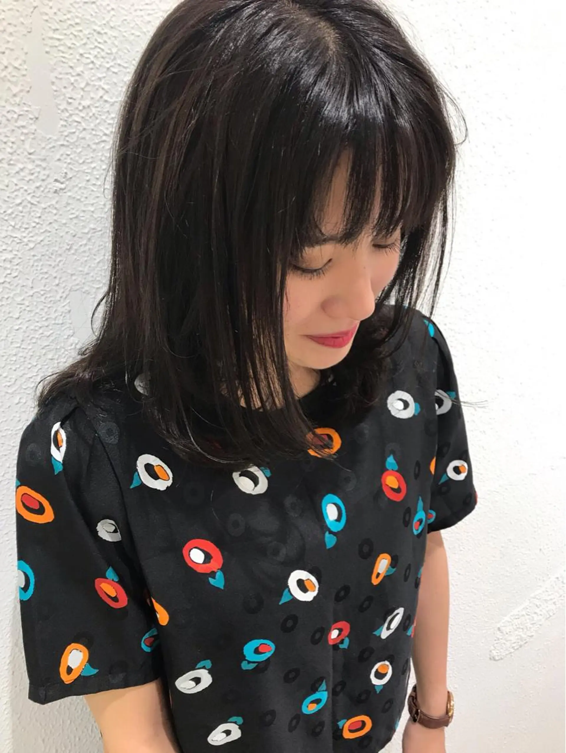 ミディアム カラー 当日予約🆗✂︎ ウエモト　タクのヘアスタイル