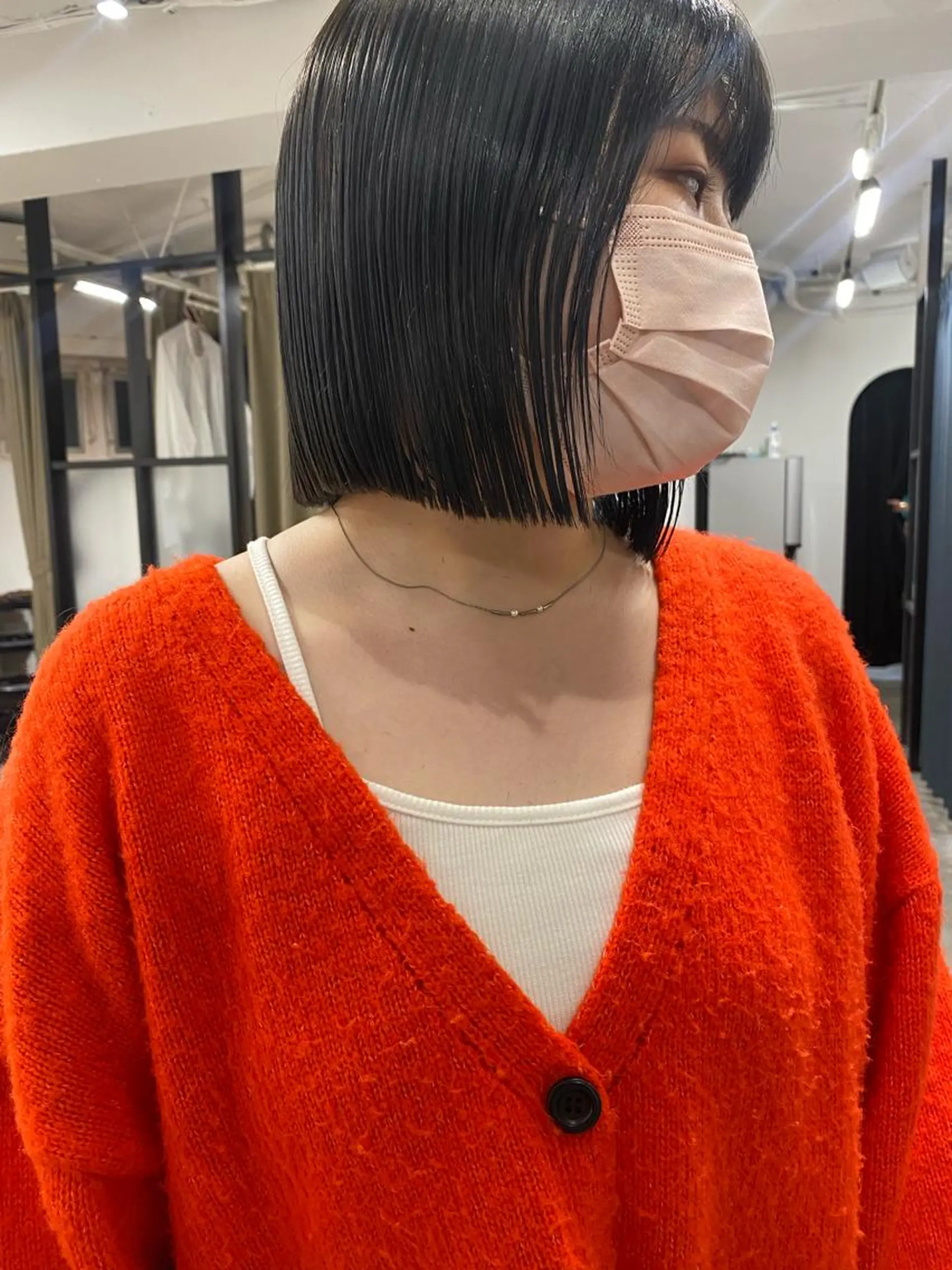 ショート カラー カット ヘアカラー トリートメント センターパート/ 暖色カラーayuのヘアスタイル