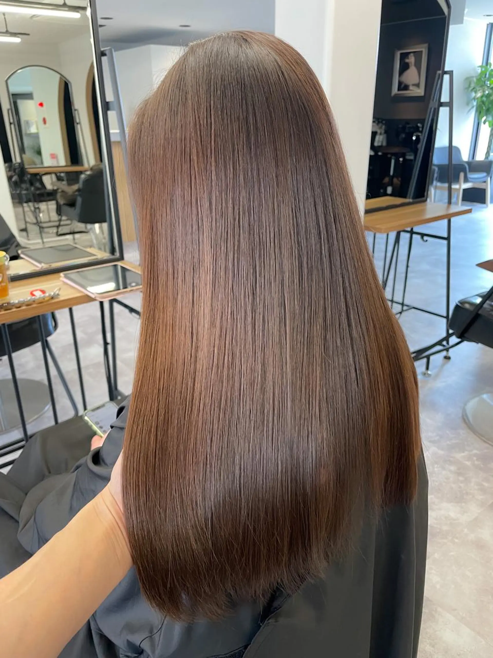 ロング 縮毛矯正 カット 縮毛矯正 トリートメント 山﨑 大暉【ダブルカラー】のヘアスタイル