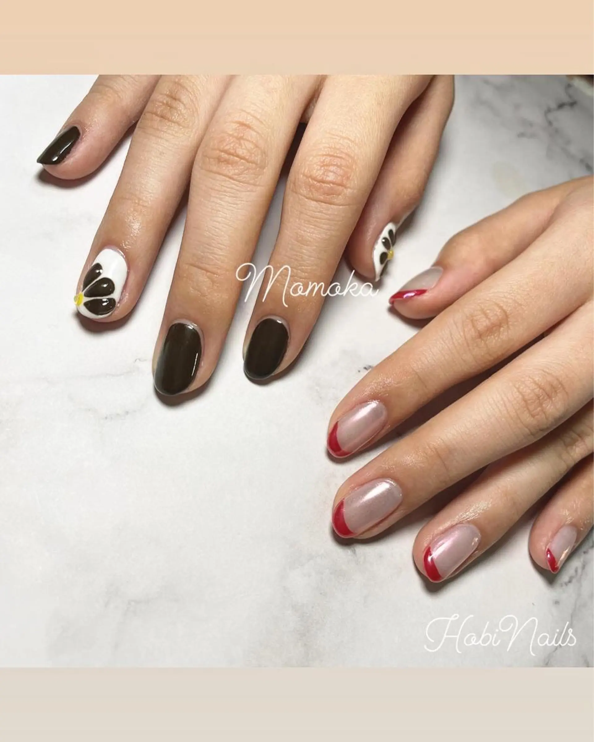 ネイル フレンチネイル Momo nailsalonのネイルデザイン