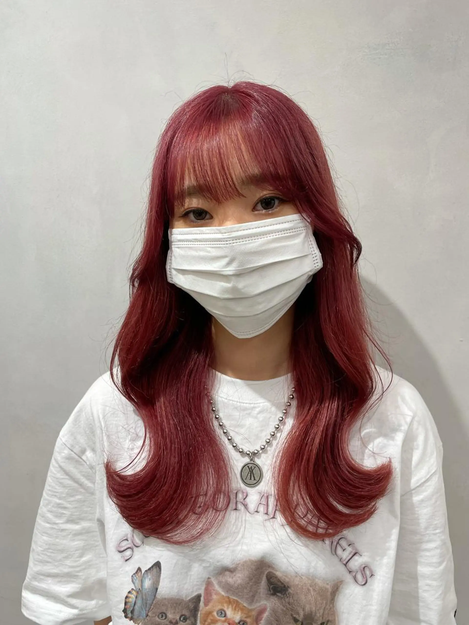 ロング 韓国風ヘア レイヤーカット ヘアカラー ❤︎︎韓国ヘア❤︎︎ 𝑺𝒉𝒊𝒉𝒐のヘアスタイル