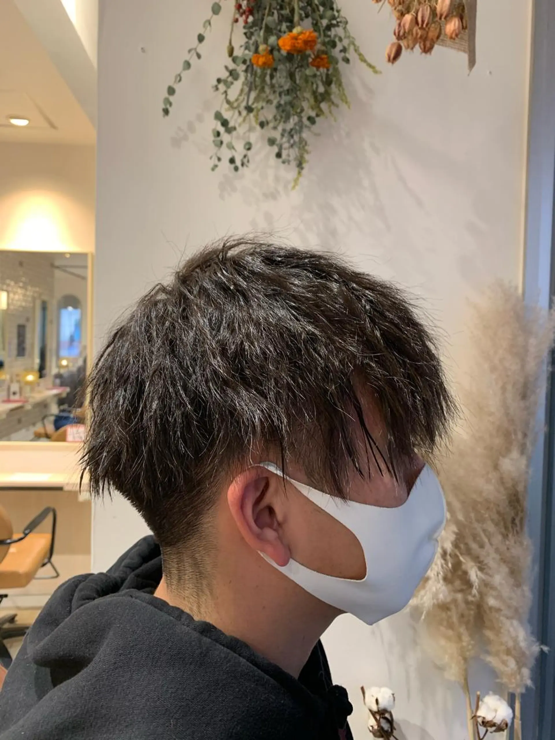 パーマ メンズ 遊佐 瑞紀のヘアスタイル