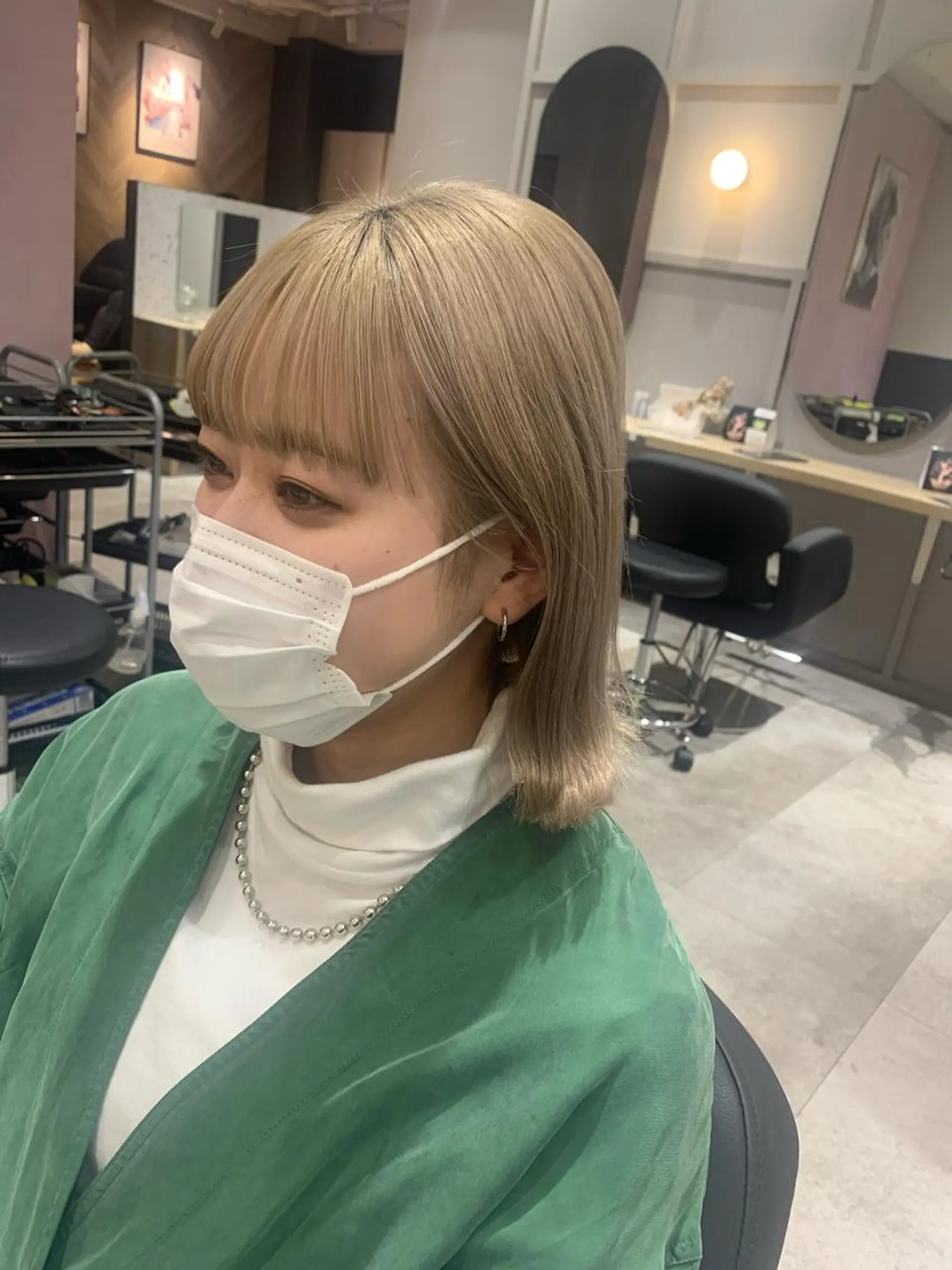 ミディアム 🥀韓国ヘア🥀 宮津真菜のヘアスタイル