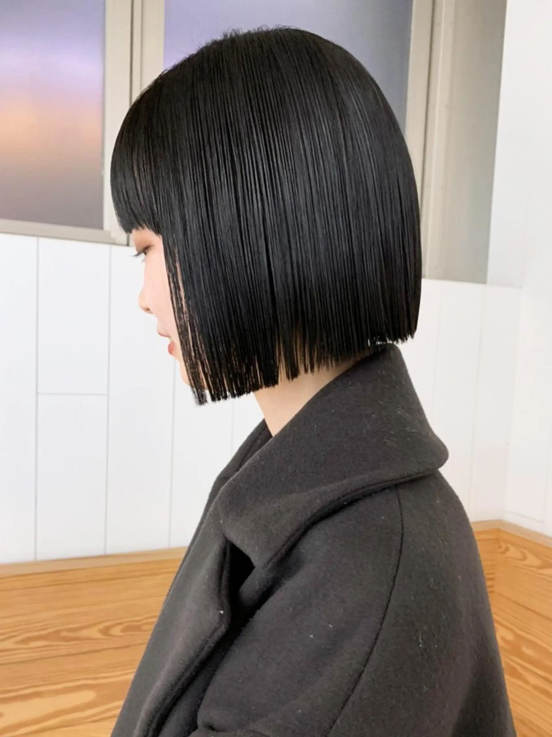 ミディアム カラー ボブ カット ヘアカラー トリートメント ITbyALBUM 八王子店のヘアスタイル