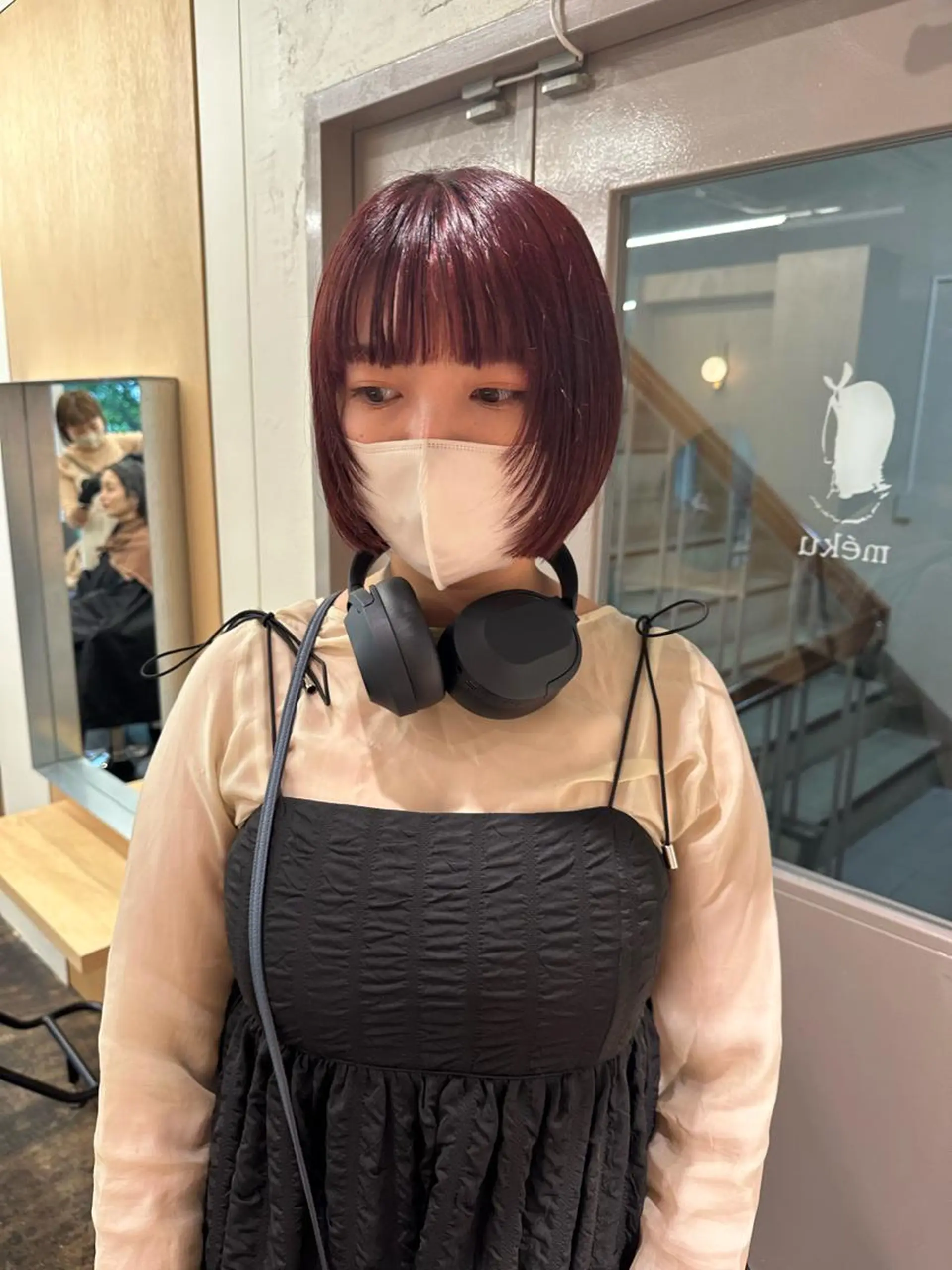 ショート 顔まわりレイヤー ハイライト レイヤーカット カット ヘアカラー トリートメント yupi🐈‍⬛ レイヤー/パーマのヘアスタイル