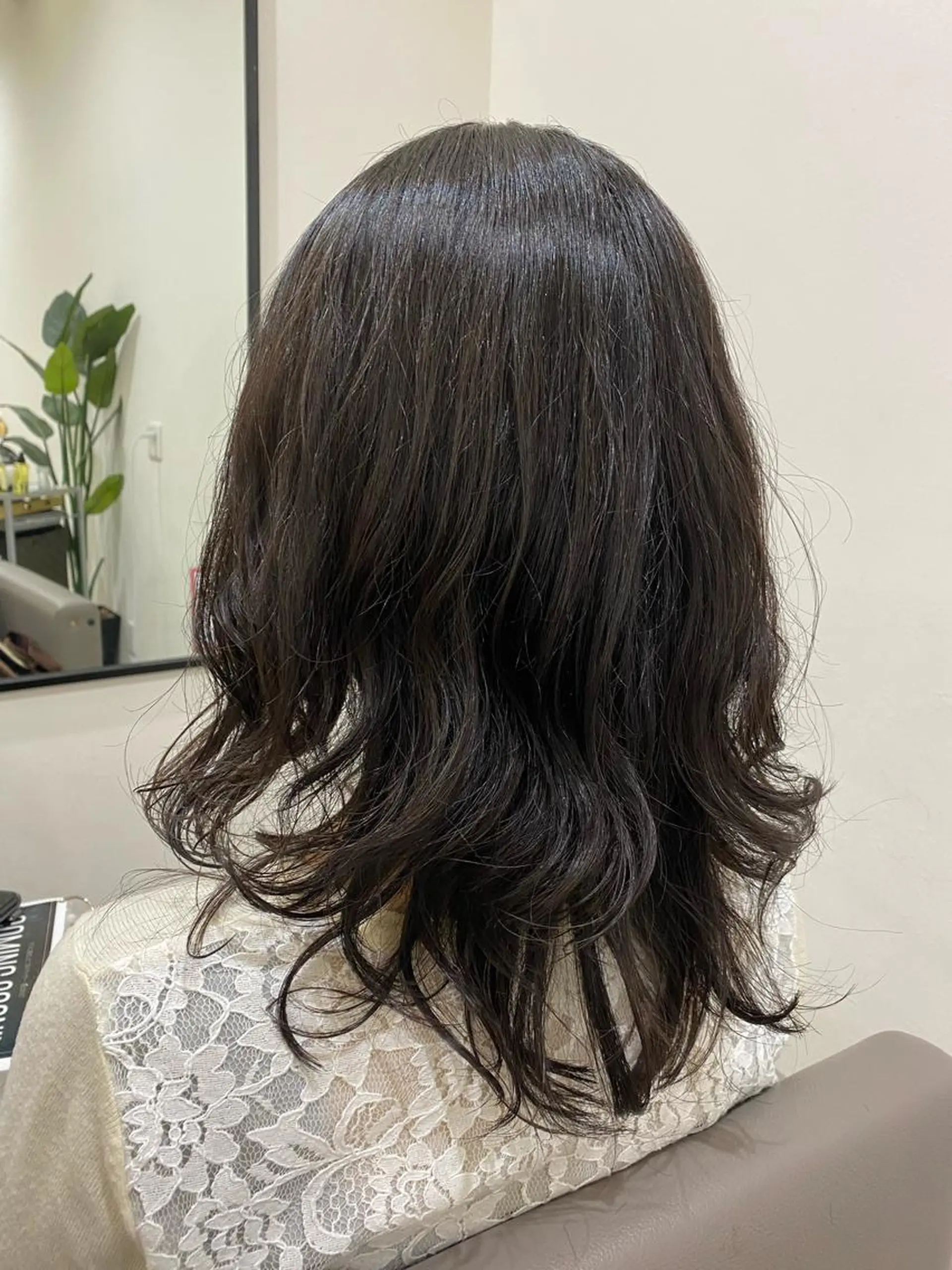 ミディアム パーマ Ashanti 磯崎のヘアスタイル