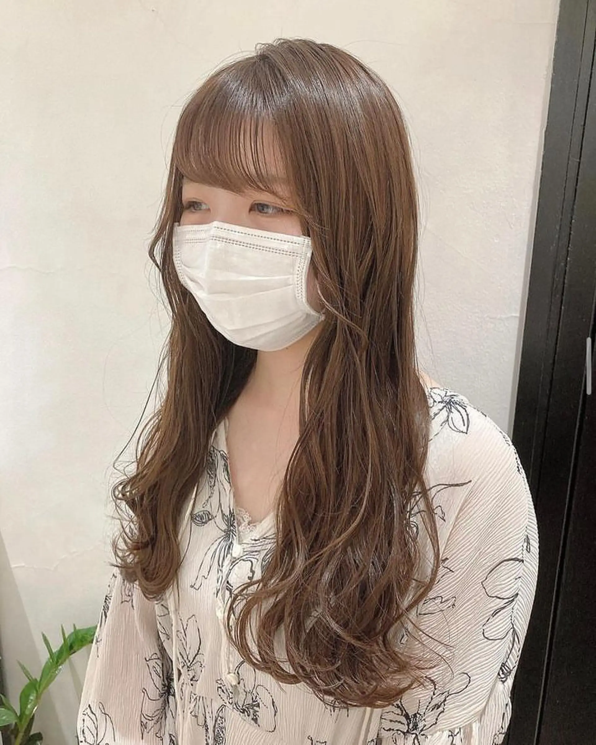 ロング カラー ヘアアレンジ アッシュ ベージュカラー 透明感カラー ピンクカラー 髪質改善 エグチ アキラのヘアスタイル